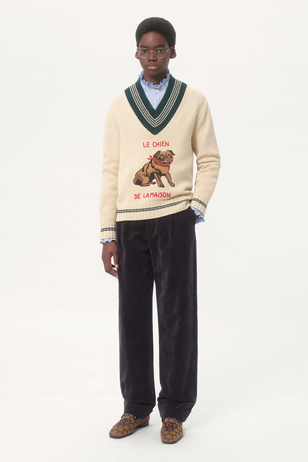 VALENTINO | WASHED VELVET PANT