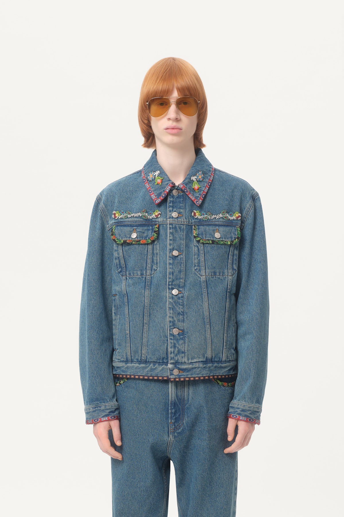 VALENTINO | BEADED DENIM JACKET