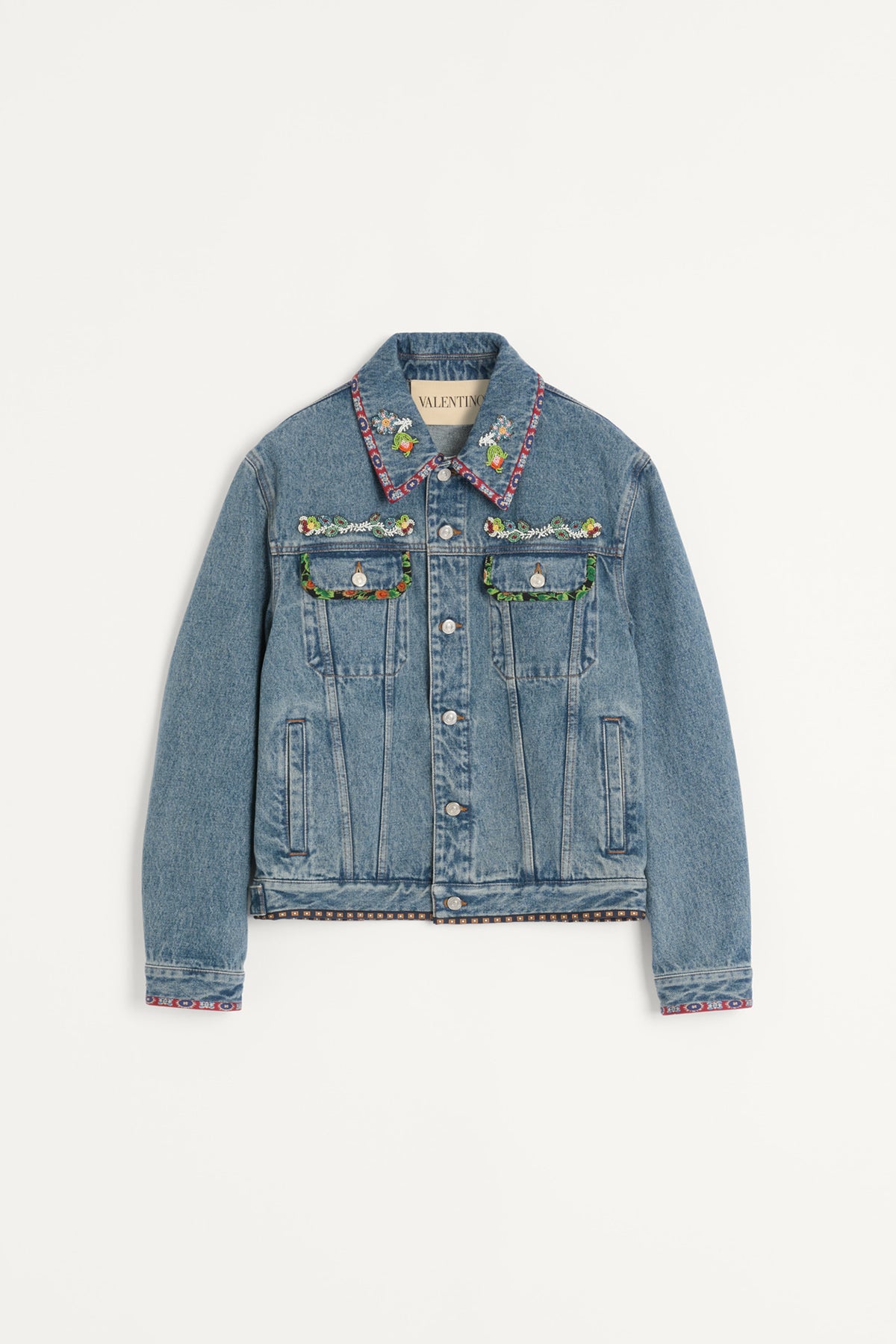 VALENTINO | BEADED DENIM JACKET