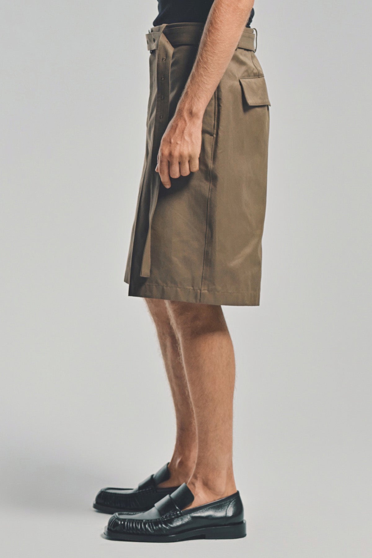 JIL SANDER | COTTON BELTED SHORTS