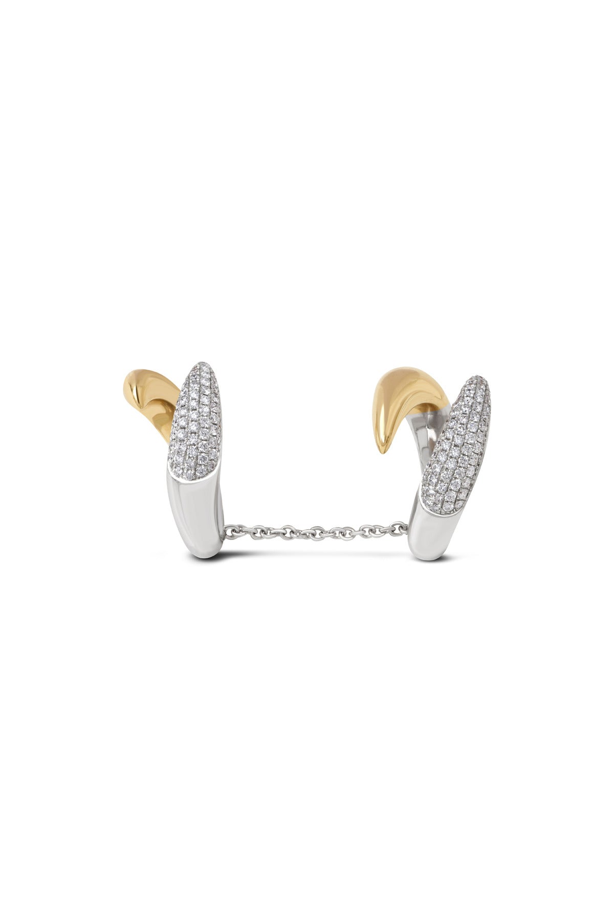 RAINBOW K | DIAMOND DROP DOUBLE RING - MAXFIELD LA