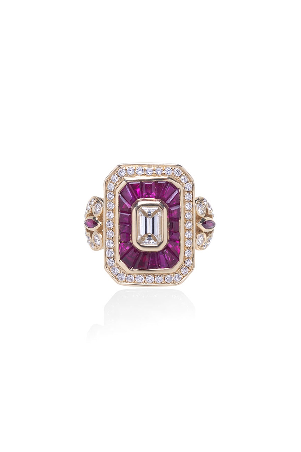 RAINBOW K | ROYAL DIAMOND & RUBY RING - MAXFIELD LA