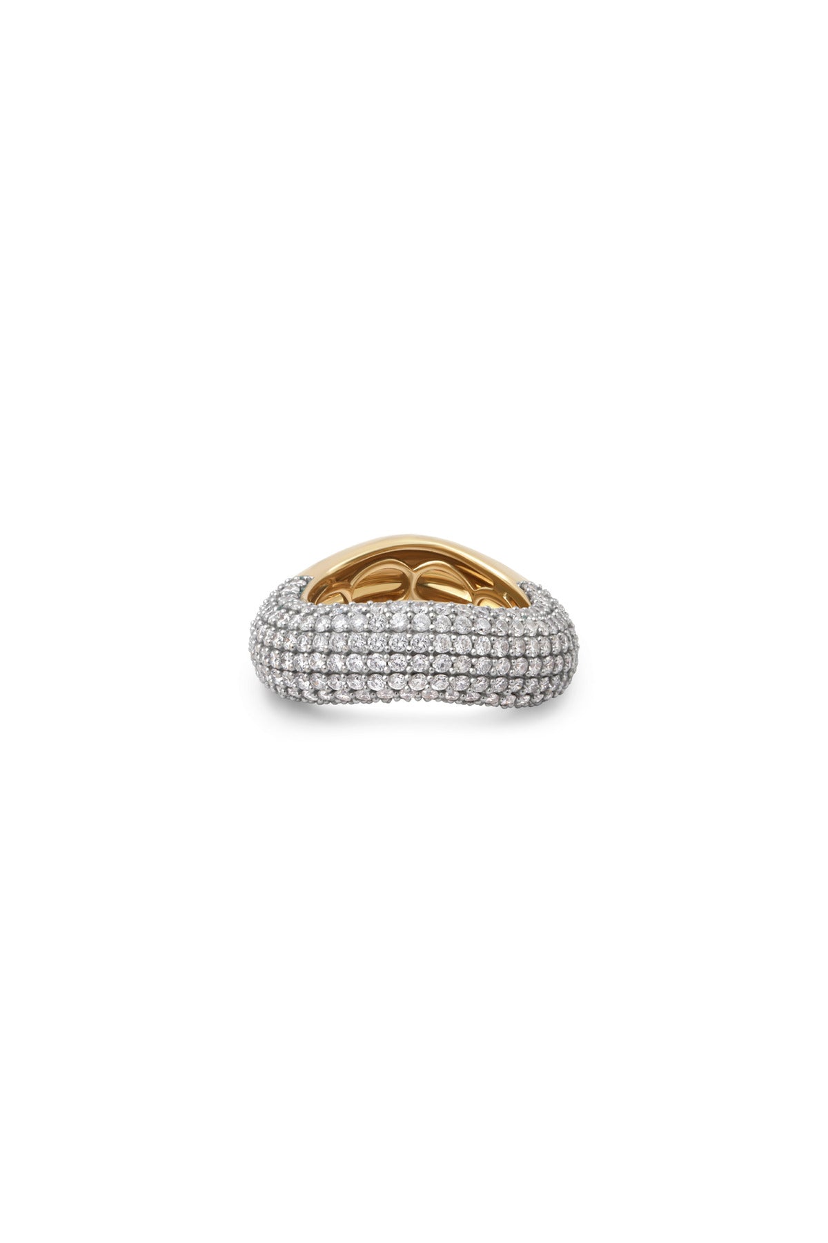 RAINBOW K | ILLUSION PAVE DIAMOND RING - MAXFIELD LA