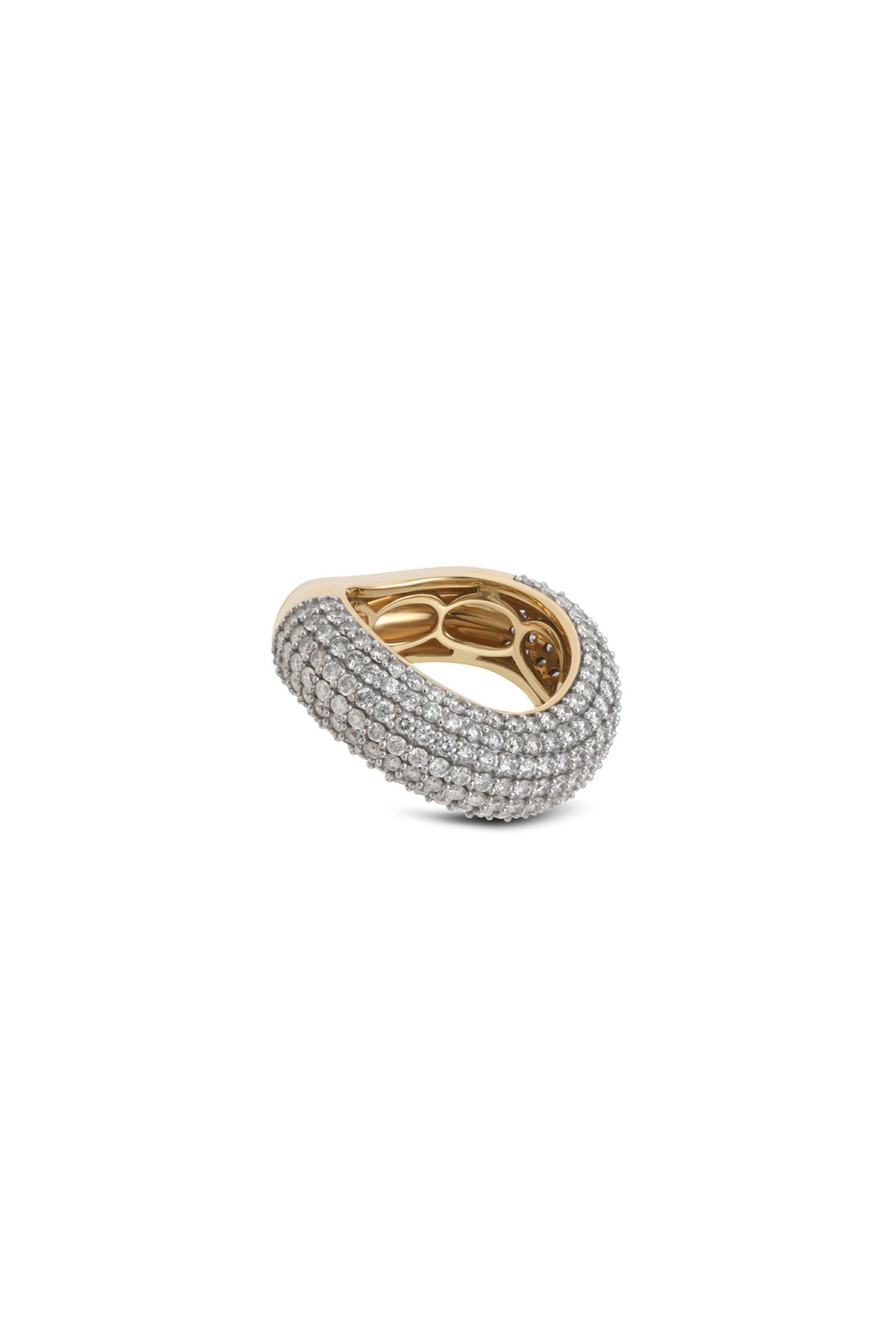 RAINBOW K | ILLUSION PAVE DIAMOND RING - MAXFIELD LA