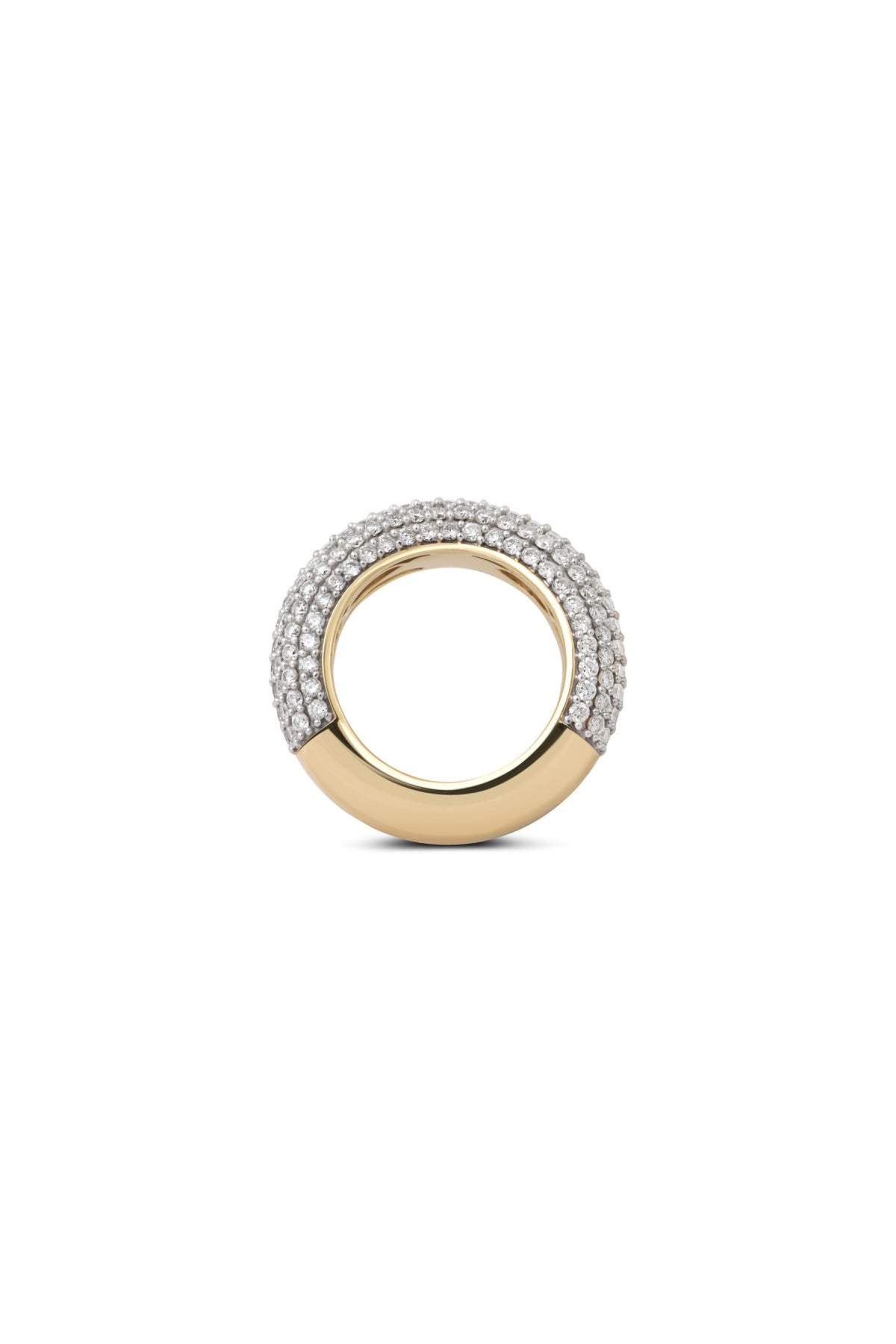 RAINBOW K | ILLUSION PAVE DIAMOND RING - MAXFIELD LA