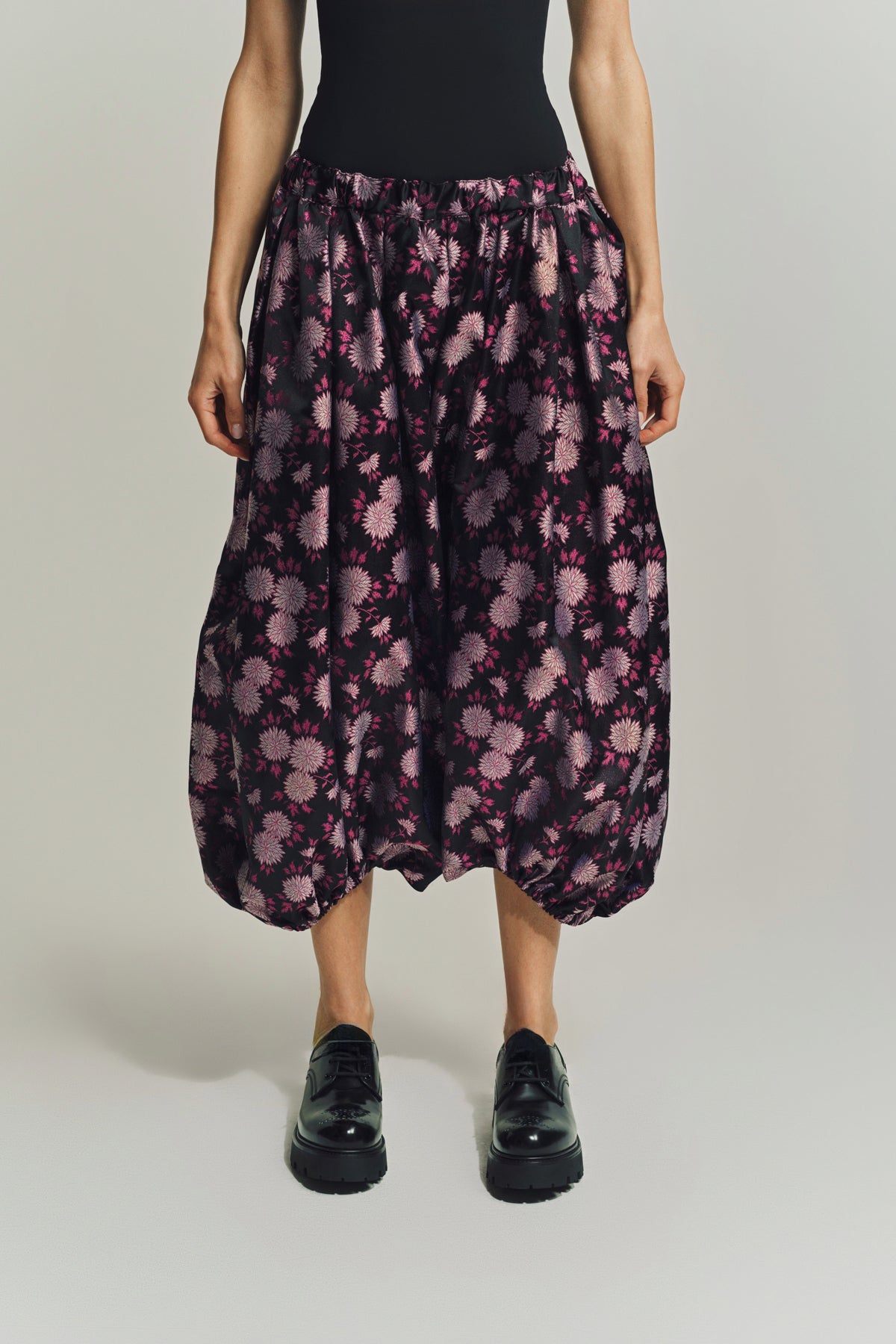 COMME DES GARCONS | FLORAL JACQUARD BALLOON PANTS