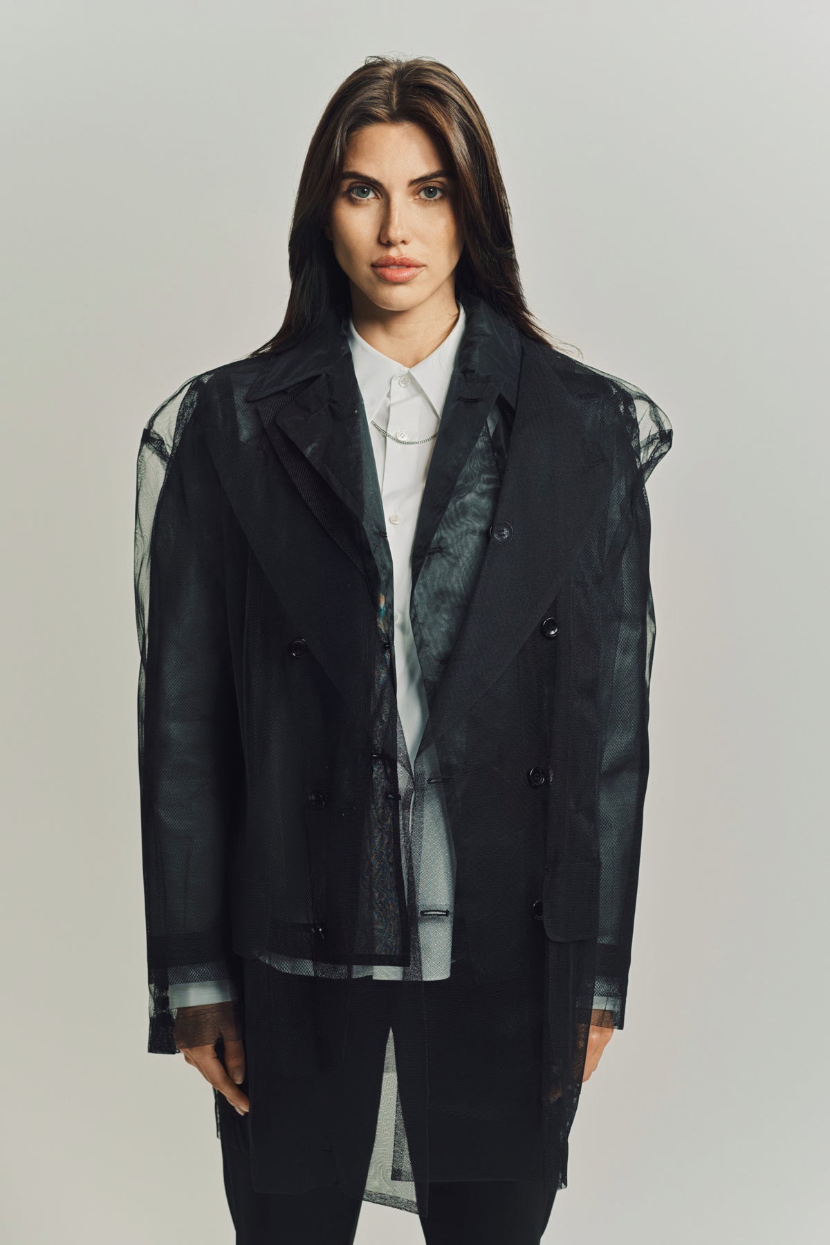 COMME DES GARCONS | LAYERED TULLE BLAZER