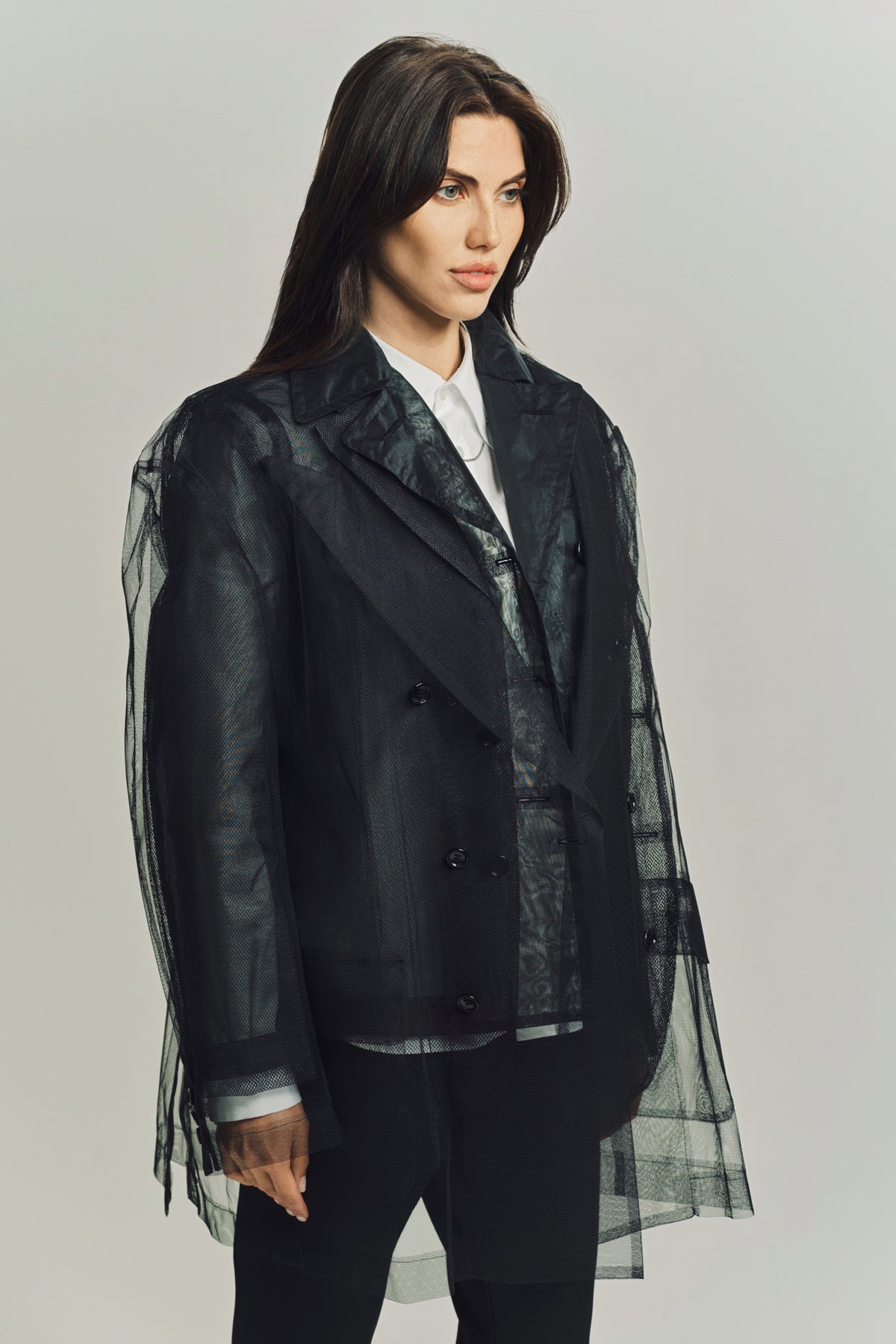 COMME DES GARCONS | LAYERED TULLE BLAZER