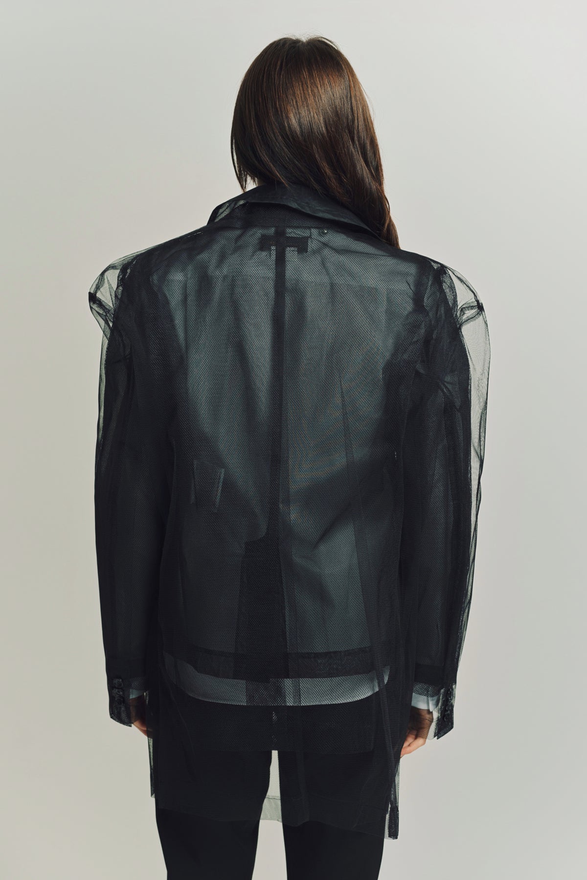 値下げ25ss BLACK COMME des GARCONSチュールジャケット COMME DES GARCONS | LAYERED TULLE BLAZER