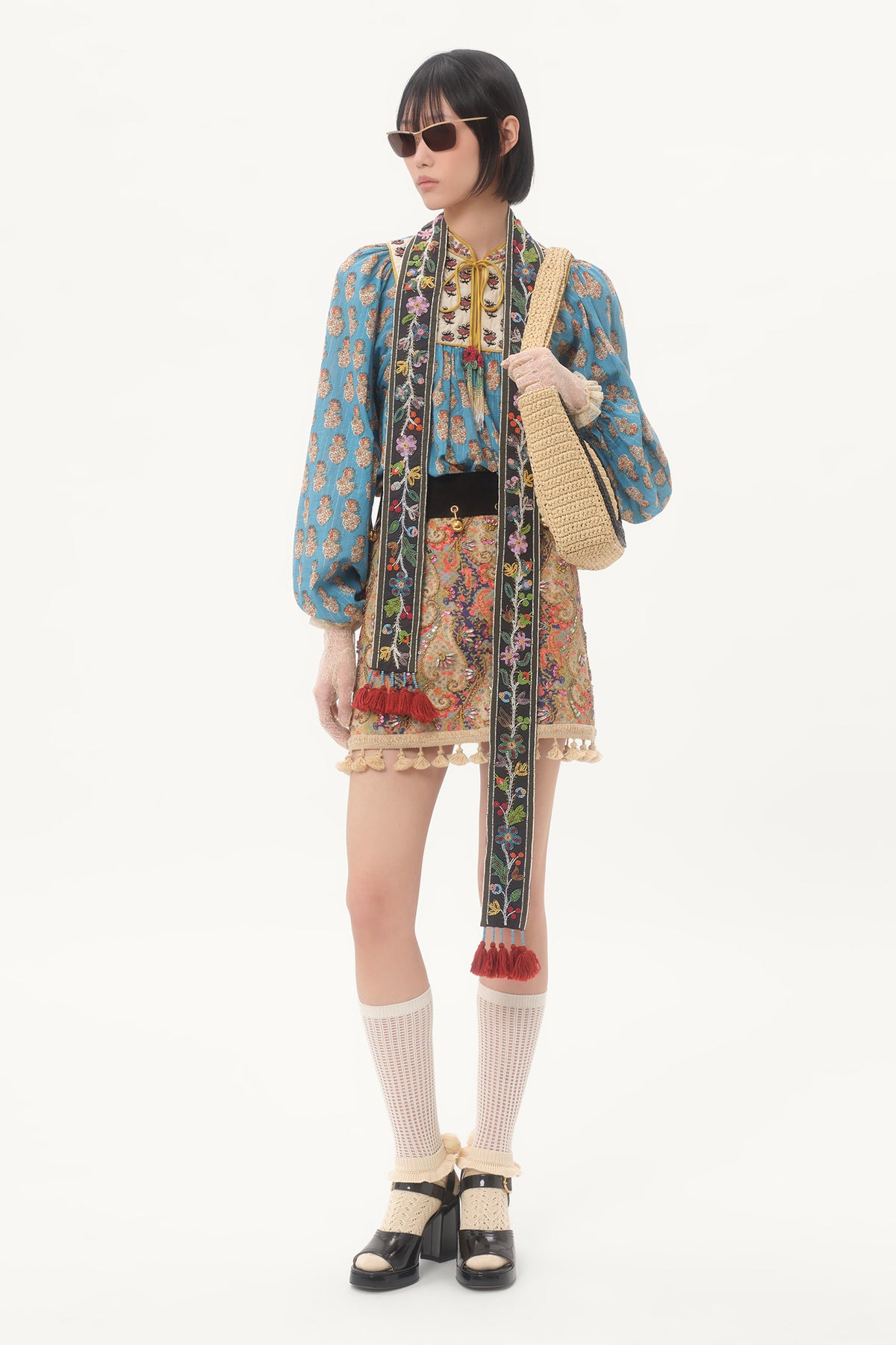 VALENTINO | EMBROIDERED TOP