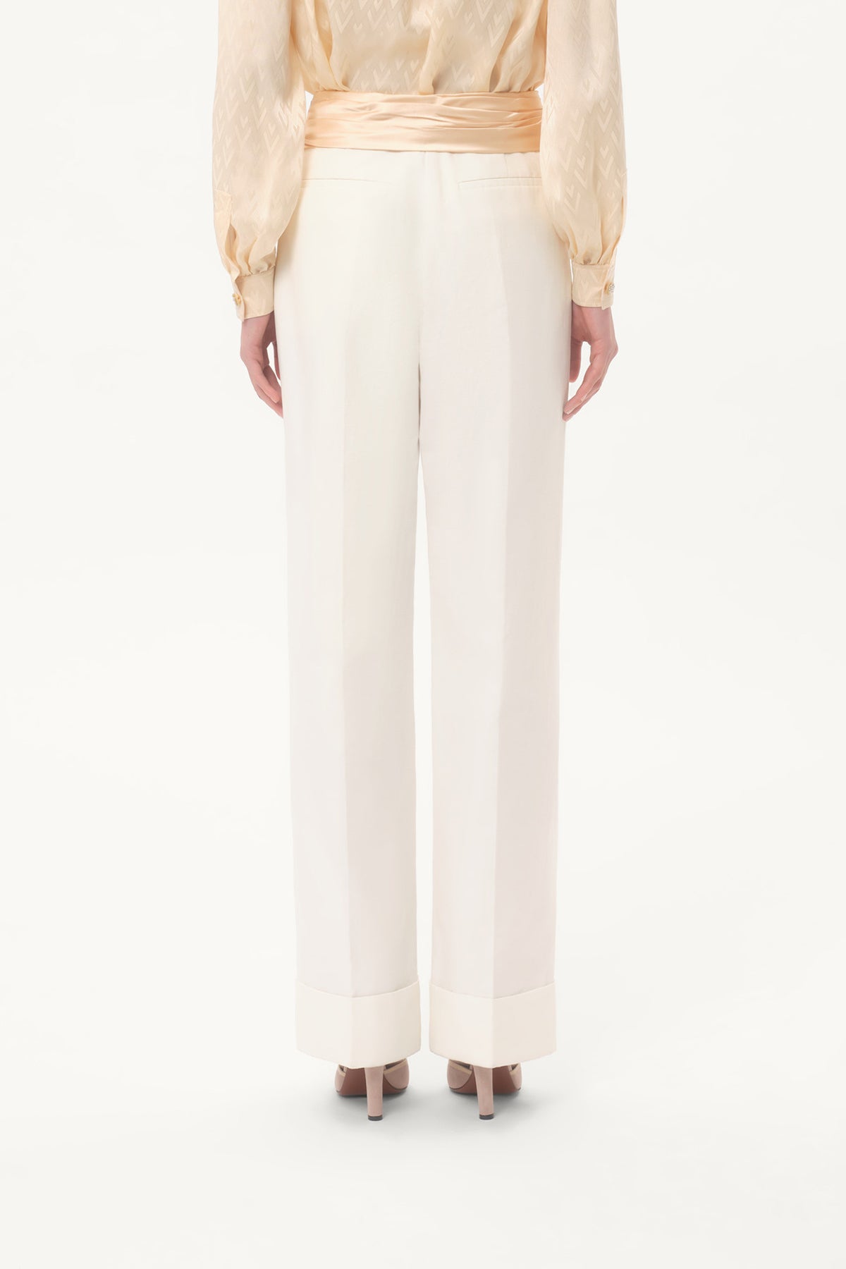 VALENTINO | DIAGONAL COTTON PANTS