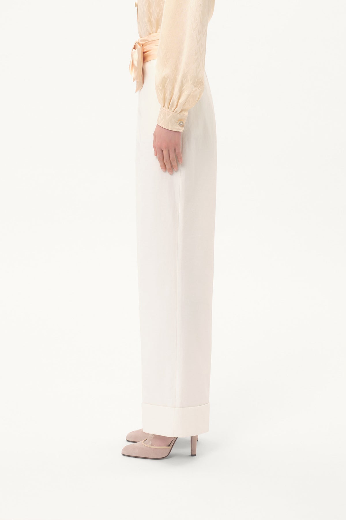 VALENTINO | DIAGONAL COTTON PANTS