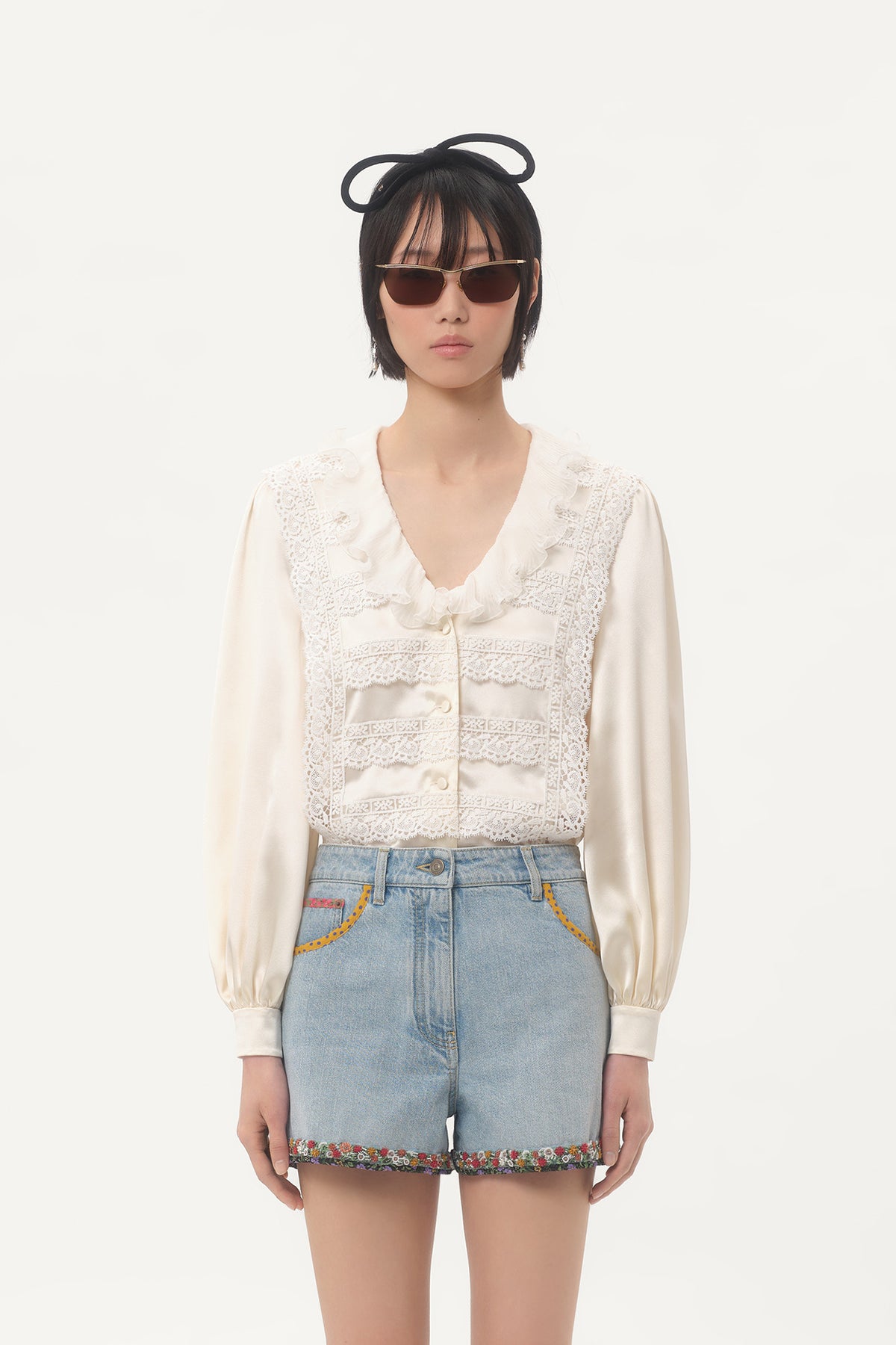 VALENTINO | CREPE SATIN SHIRT