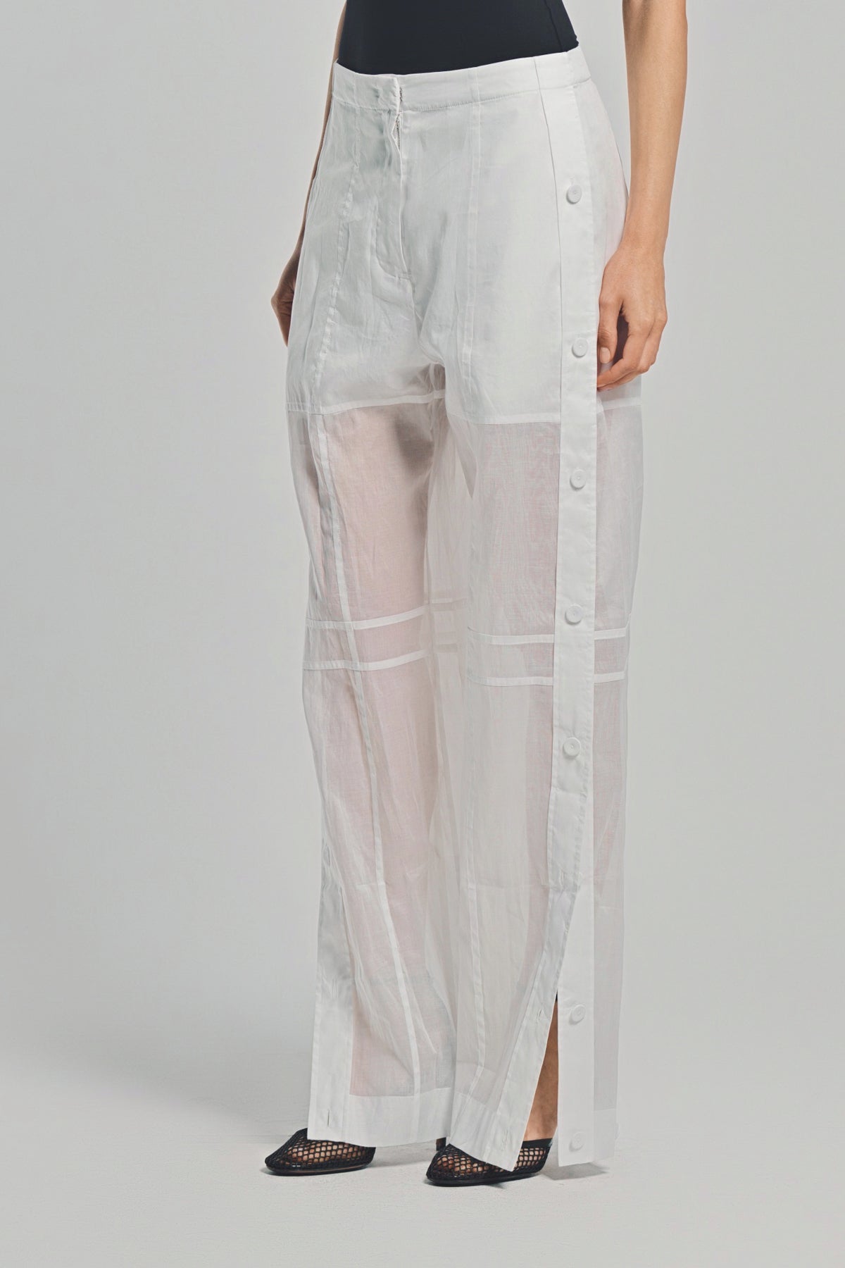 JIL SANDER | COTTON MUSLIN TROUSERS
