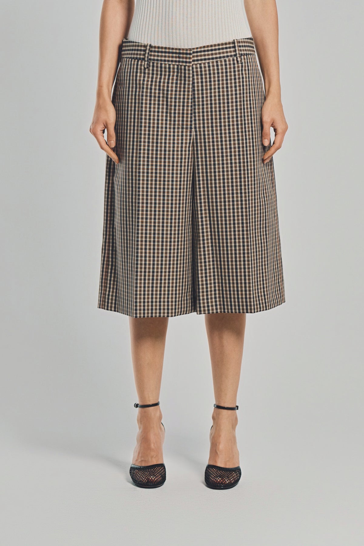 ショートパンツ [JIL SANDER] Wool plaid pattern short pants JIL SANDER | WOOL PRINTED SHORTS