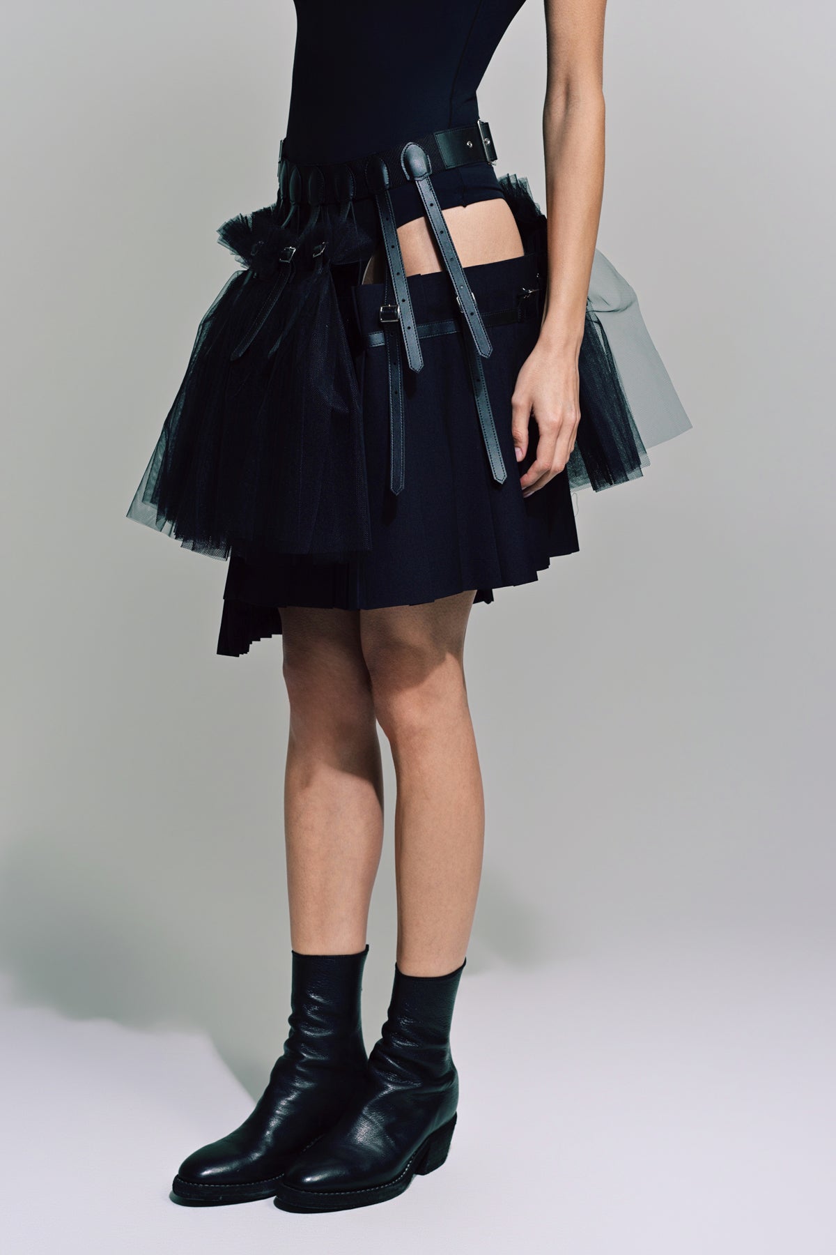 NOIR KEI NINOMIYA | LAYERED TULLE SKIRT - MAXFIELD LA