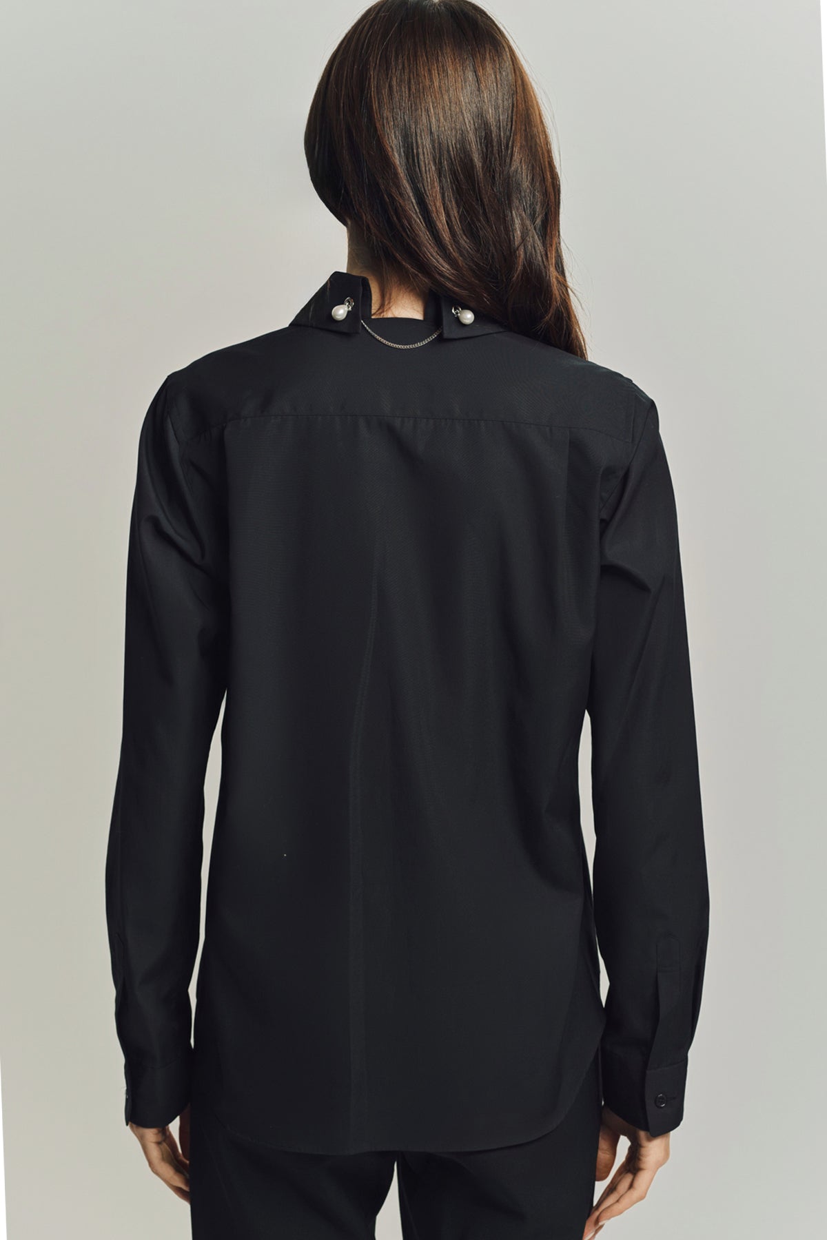 NOIR KEI NINOMIYA | COTTON BROAD LONG SLEEVE SHRT