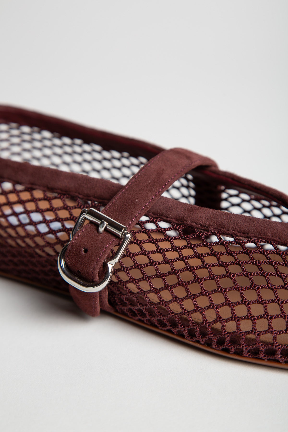 ALAÏA | FISHNET BALLET FLATS