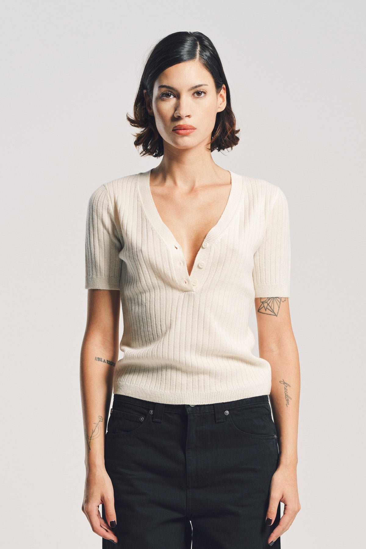 SABLYN | KENNEDY V-NECK CASHMERE HENLEY