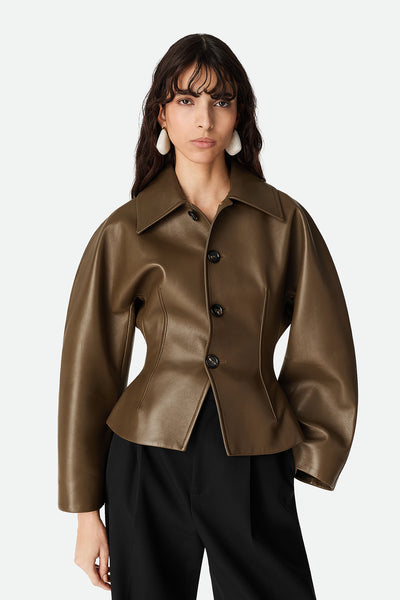 BOTTEGA VENETA | FITTED LEATHER JACKET