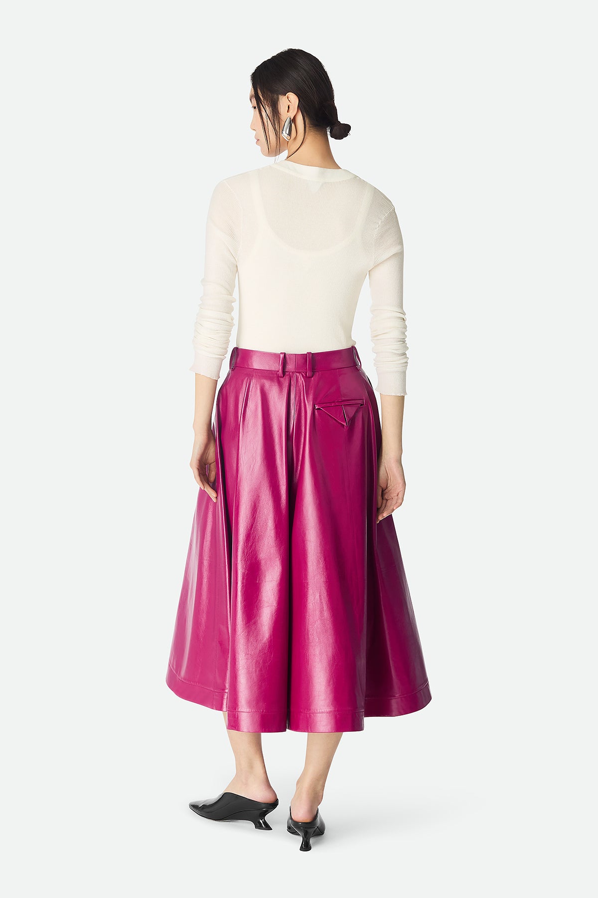 BOTTEGA VENETA | SHINY LEATHER CULOTTE