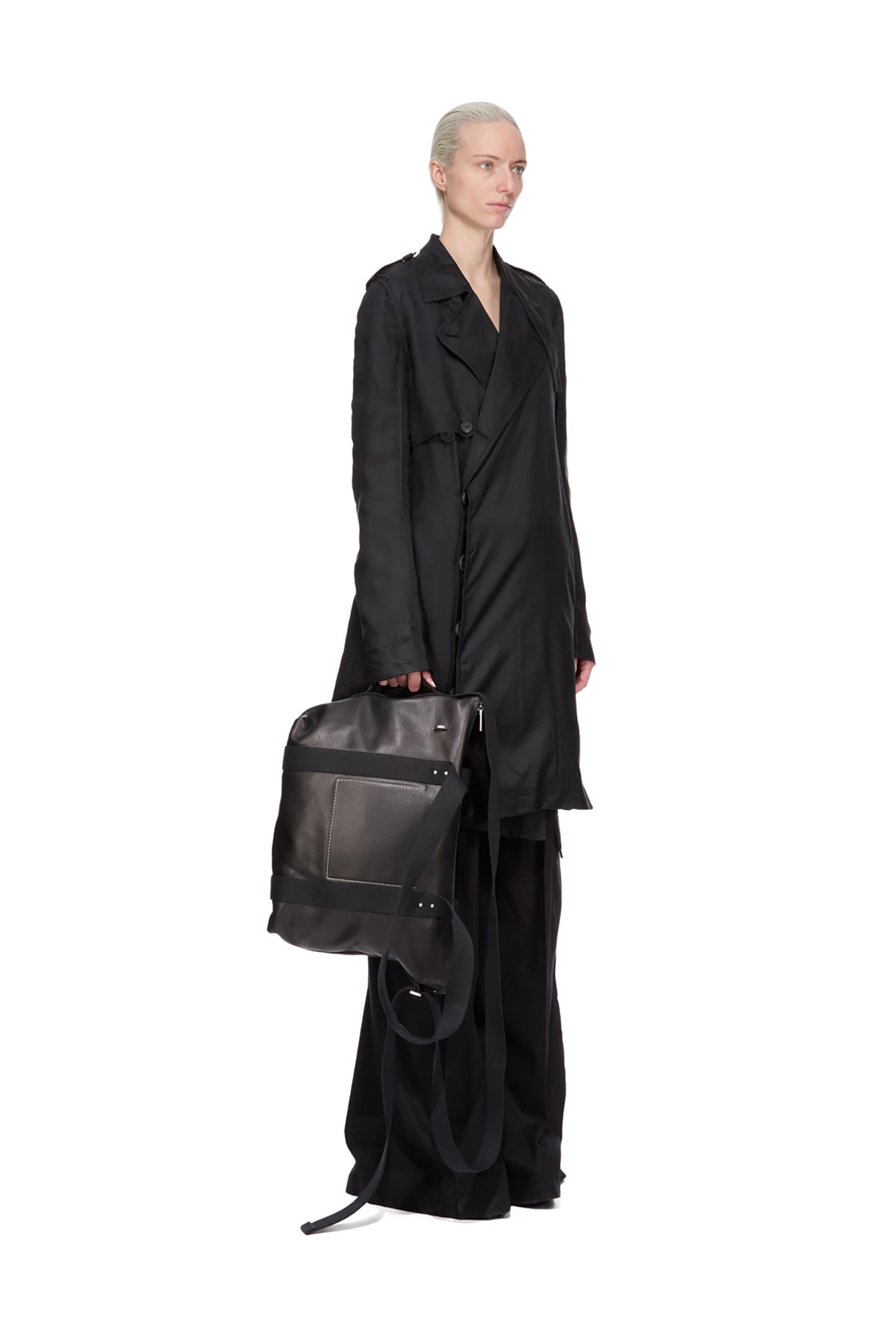 RICK OWENS TROLLEY TOTE BLACK トートバッグ Rick Owens Men's' Leather Trolley Tote Bag in Black | LN-CC®