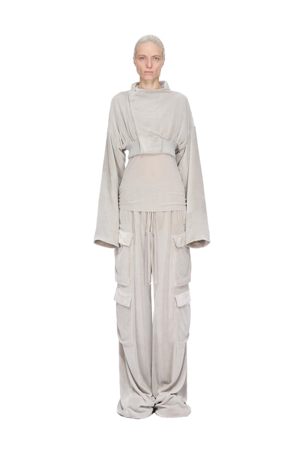 RICK OWENS | VELVET CARGOBELAS PANTS