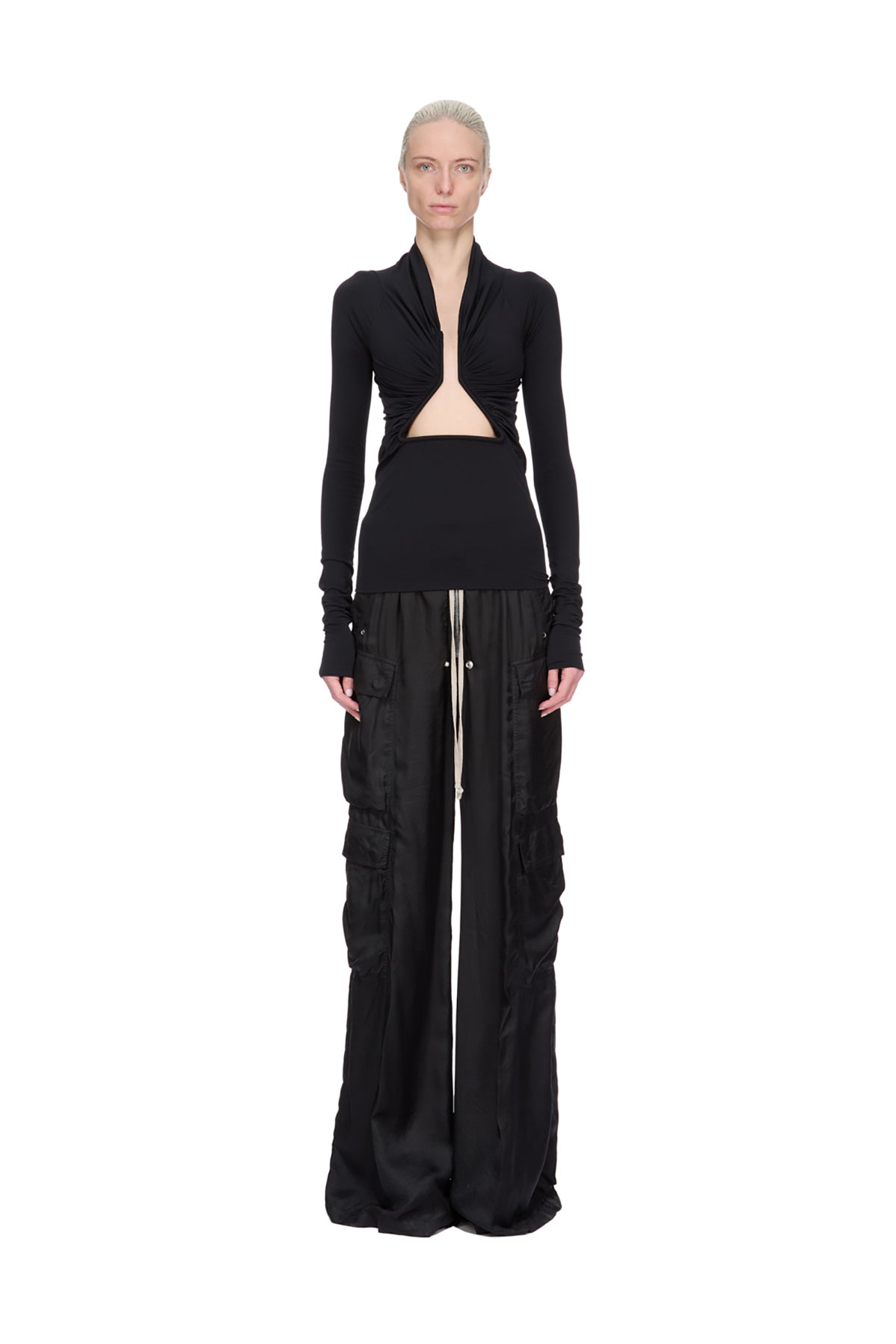 RICK OWENS | ALLANAH PRONG LONG SLEEVE TEE