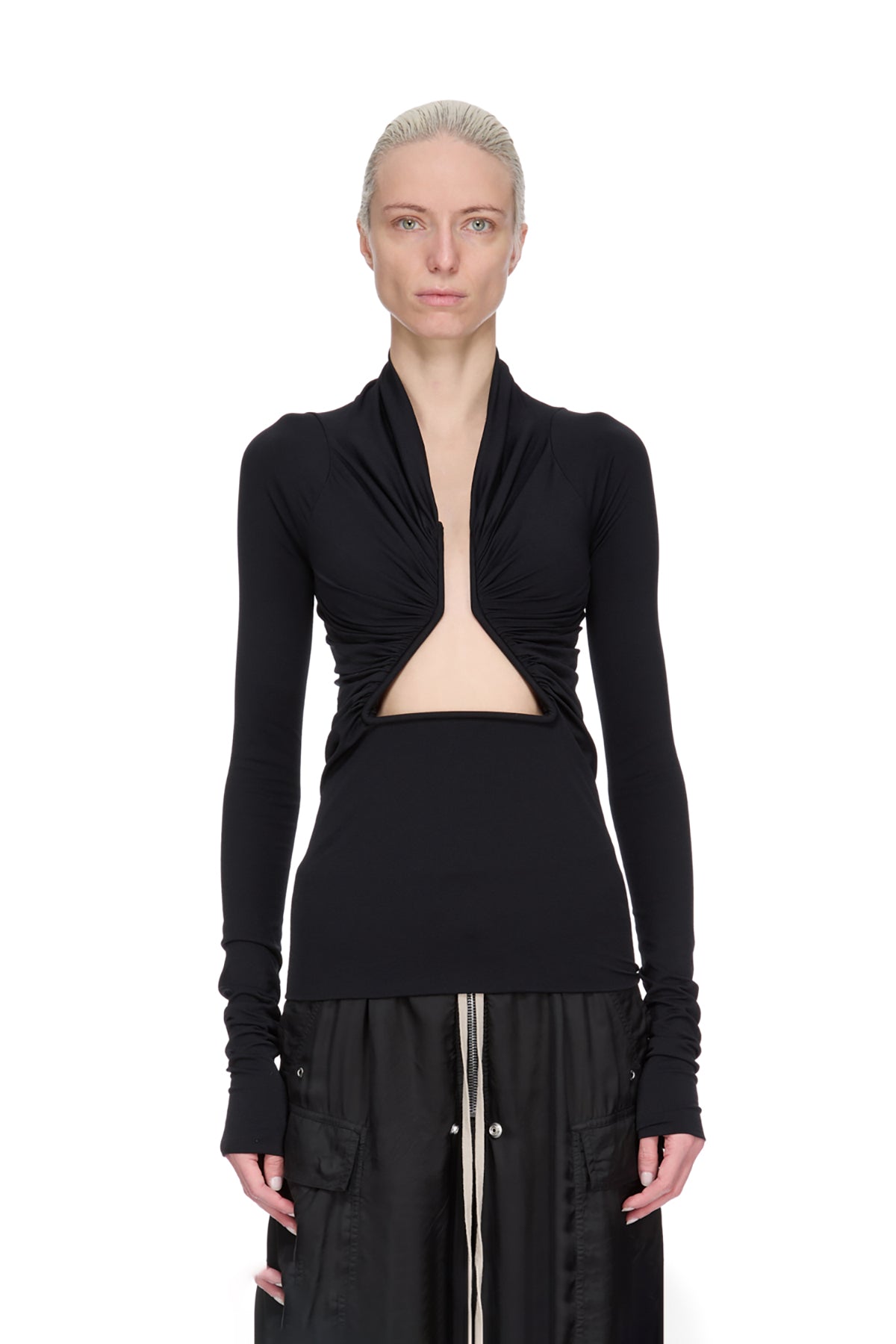 RICK OWENS | ALLANAH PRONG LONG SLEEVE TEE