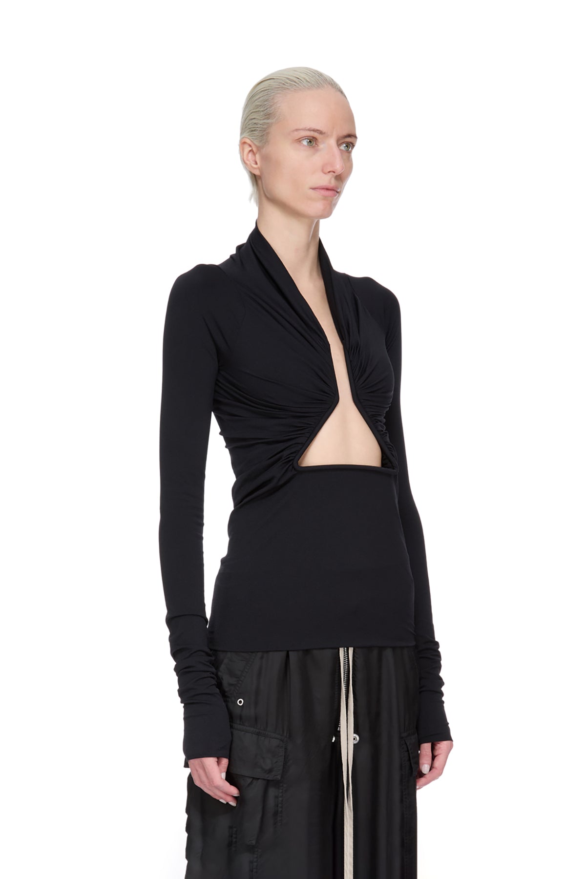 RICK OWENS | ALLANAH PRONG LONG SLEEVE TEE