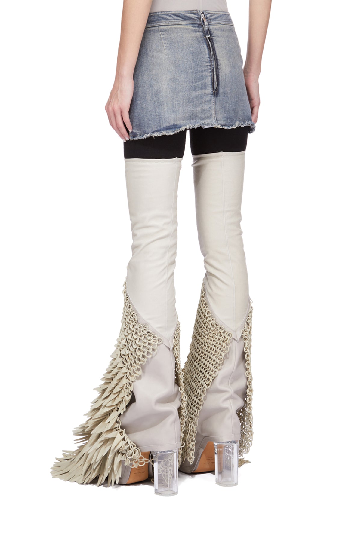 RICK OWENS | FOG CUTOFF MINI SKIRT