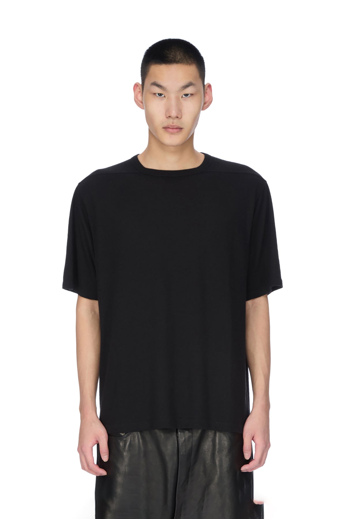 rick owens BRAD T XS rick owens tシャツ Rick Owens: Black Brad T-shirt | SSENSE