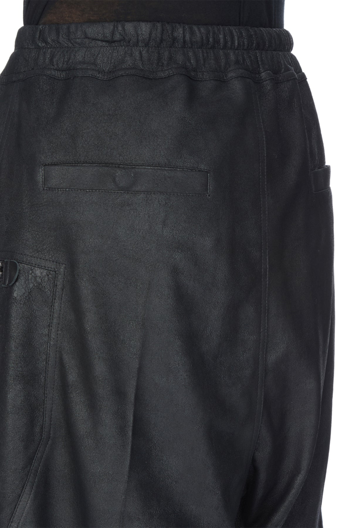 RICK OWENS | LEATHER BAUHAUS BELA SHORTS