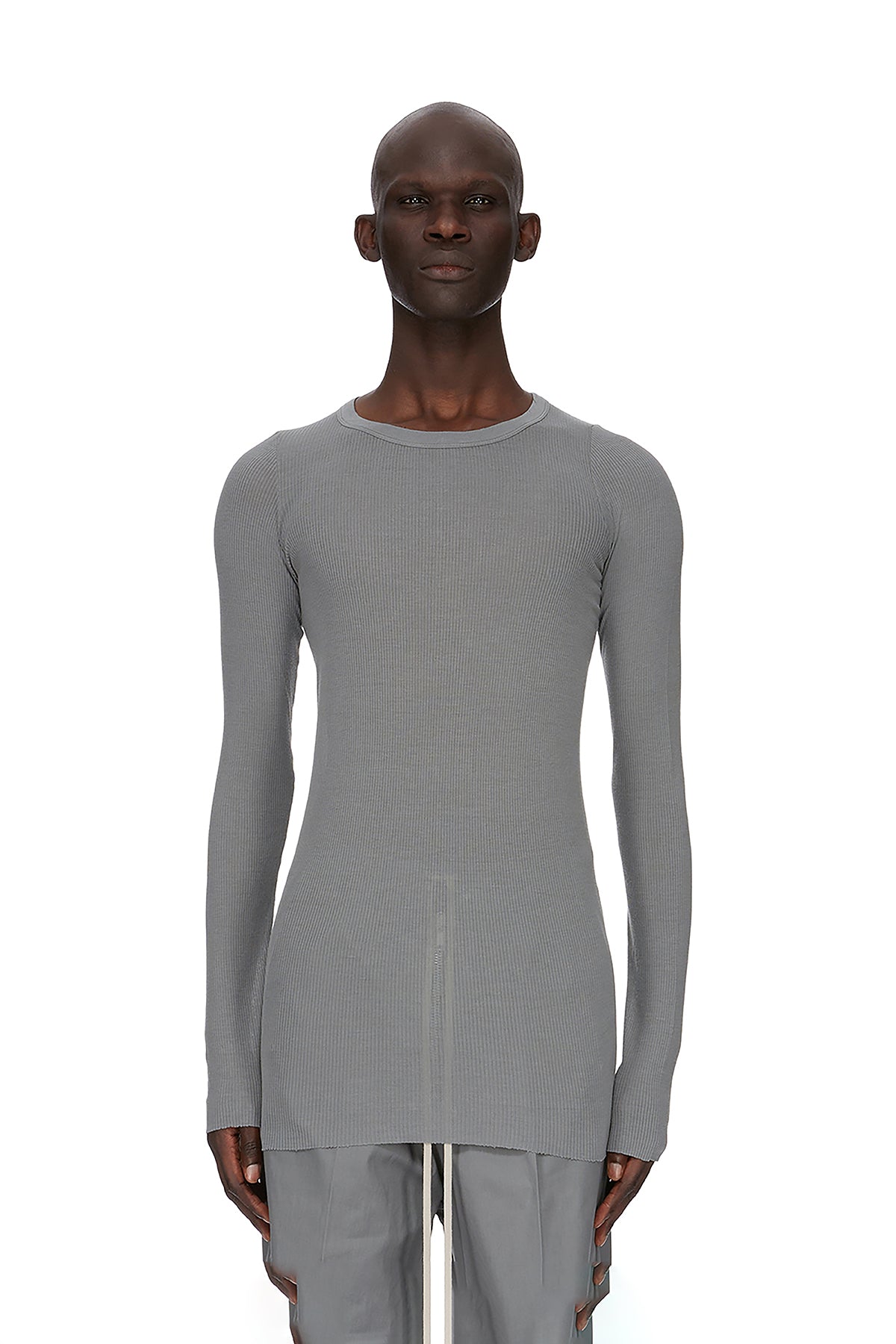 RICK OWENS | RIB LONG SLEEVE TEE