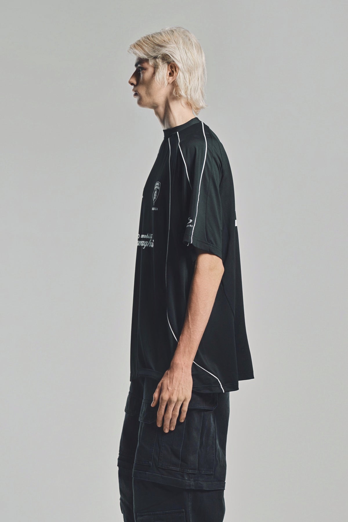 BALENCIAGA | AUTOMOBILI LAMBORGHINI OVERSIZED SOCCER T-SHIRT