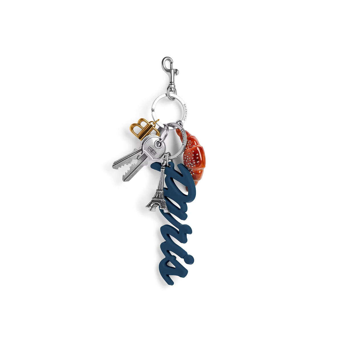 BALENCIAGA | TOURIST PARIS CROISSANT CHARM/KEYCHAIN