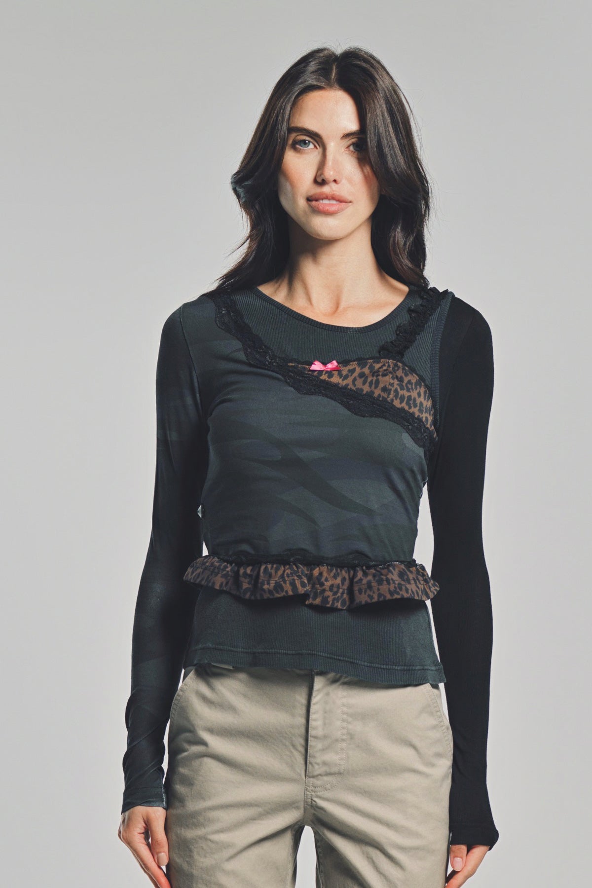 BALENCIAGA | LAYERED ASYMMETRIC TOP