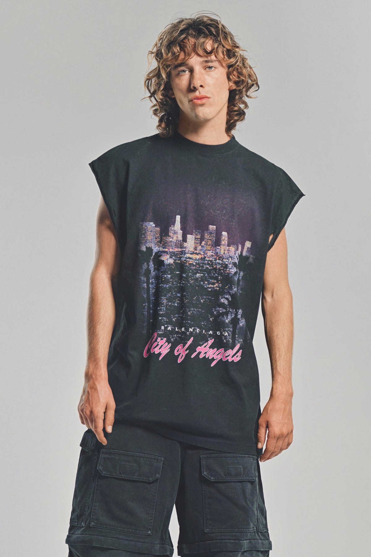 BALENCIAGA City of Angels ノースリーブTシャツ BALENCIAGA | 'CITY OF ANGELS' SLEEVELESS T-SHIRT