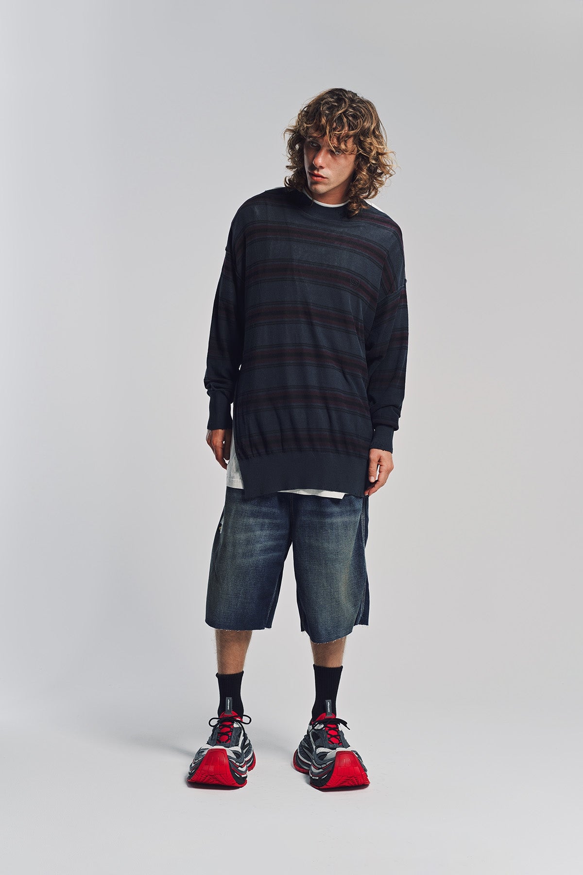 BALENCIAGA VISCOSE BLEND セーター BALENCIAGA | LAYERED SWEATER