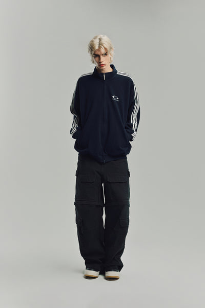 【BALENCIAGA】美品✨上質ブークレ ノーカラージップジャケット 美ライン 350440-50344-BALENCIAGA-SPORTS