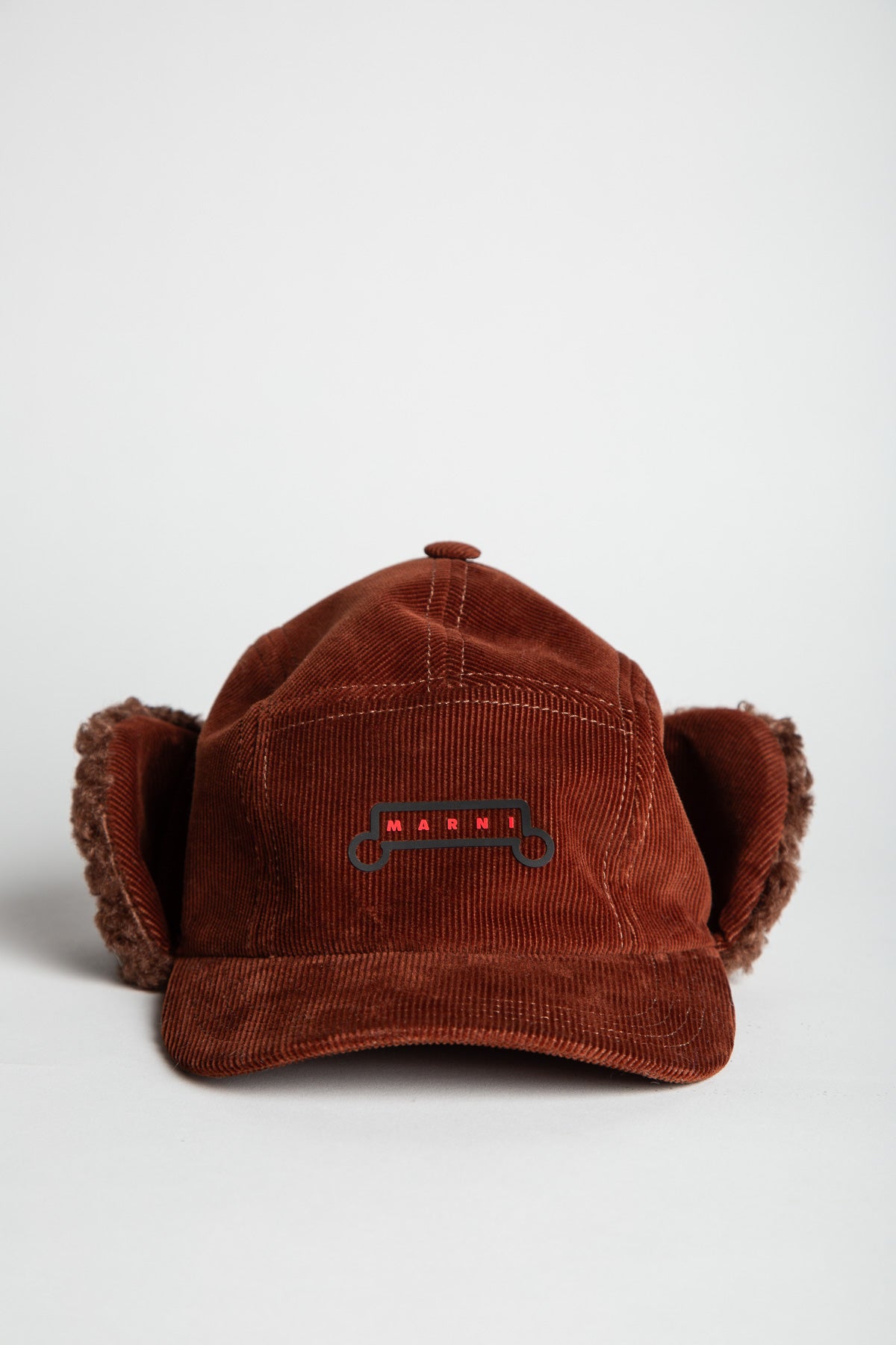 MARNI | BROWN CORDUROY AVIATOR BASEBALL CAP