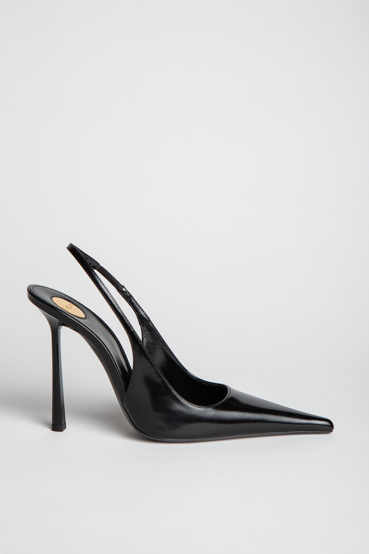 SAINT LAURENT | VENDOME SLINGBACK PUMPS IN GLAZED LEATHER