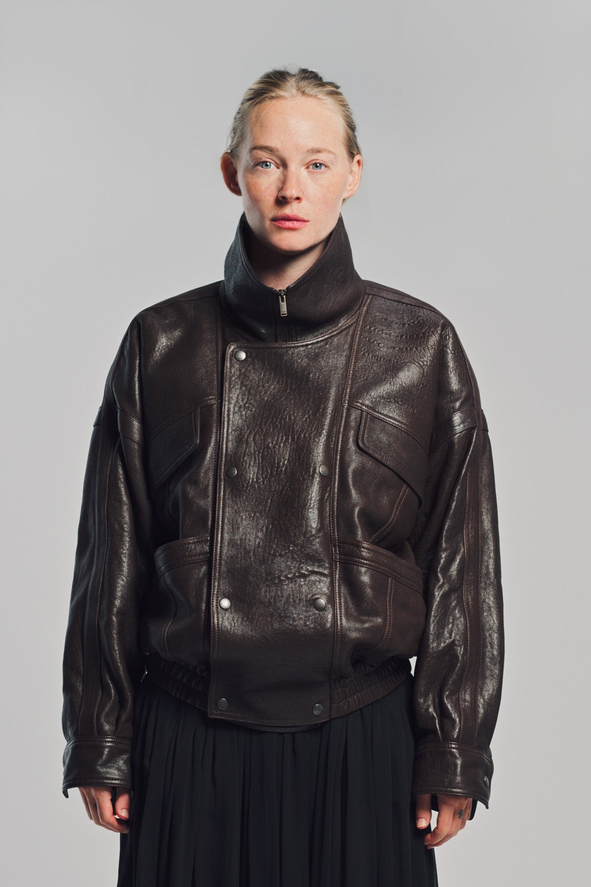 SAINT LAURENT | LEATHER BOMBER JACKET