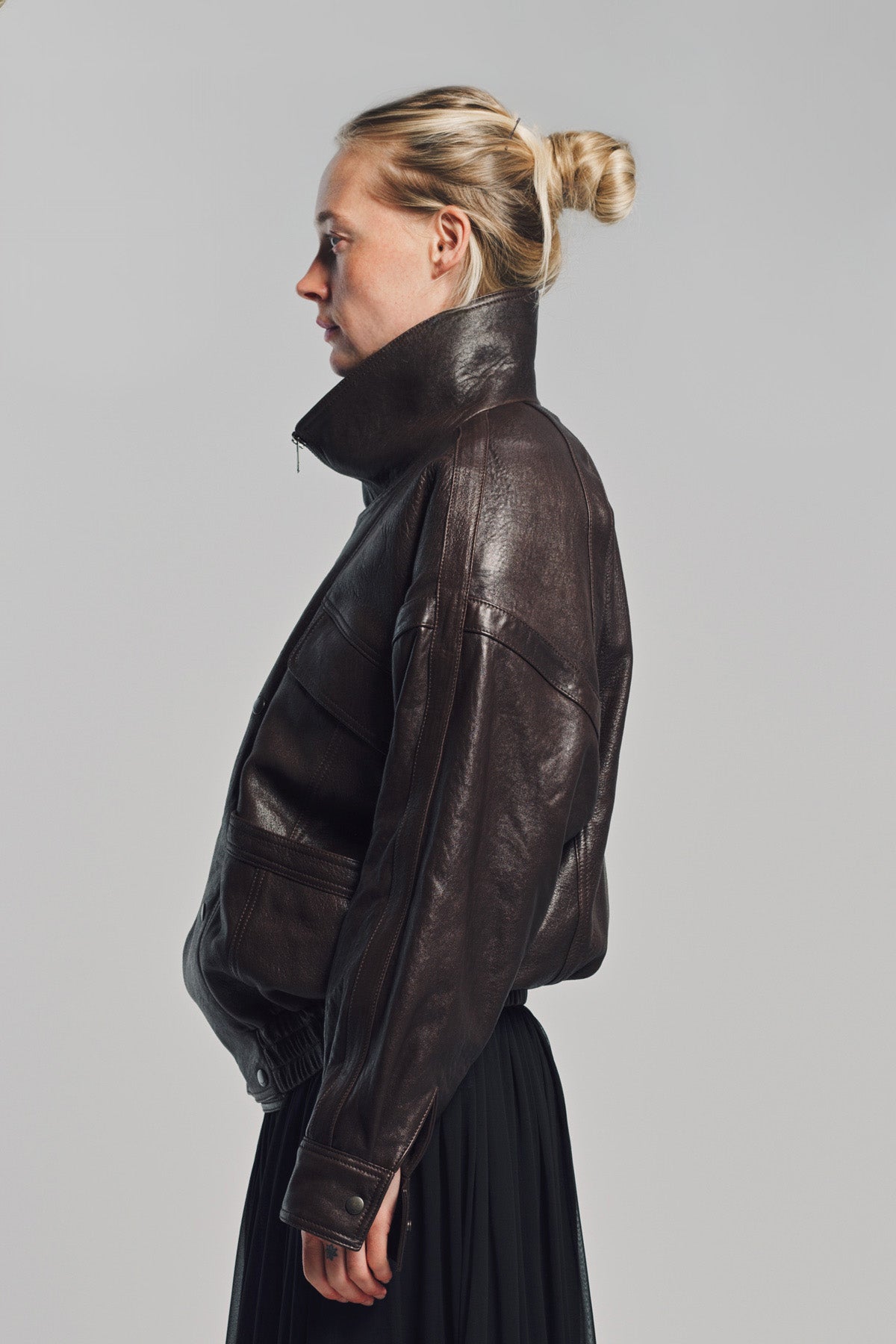 SAINT LAURENT | LEATHER BOMBER JACKET