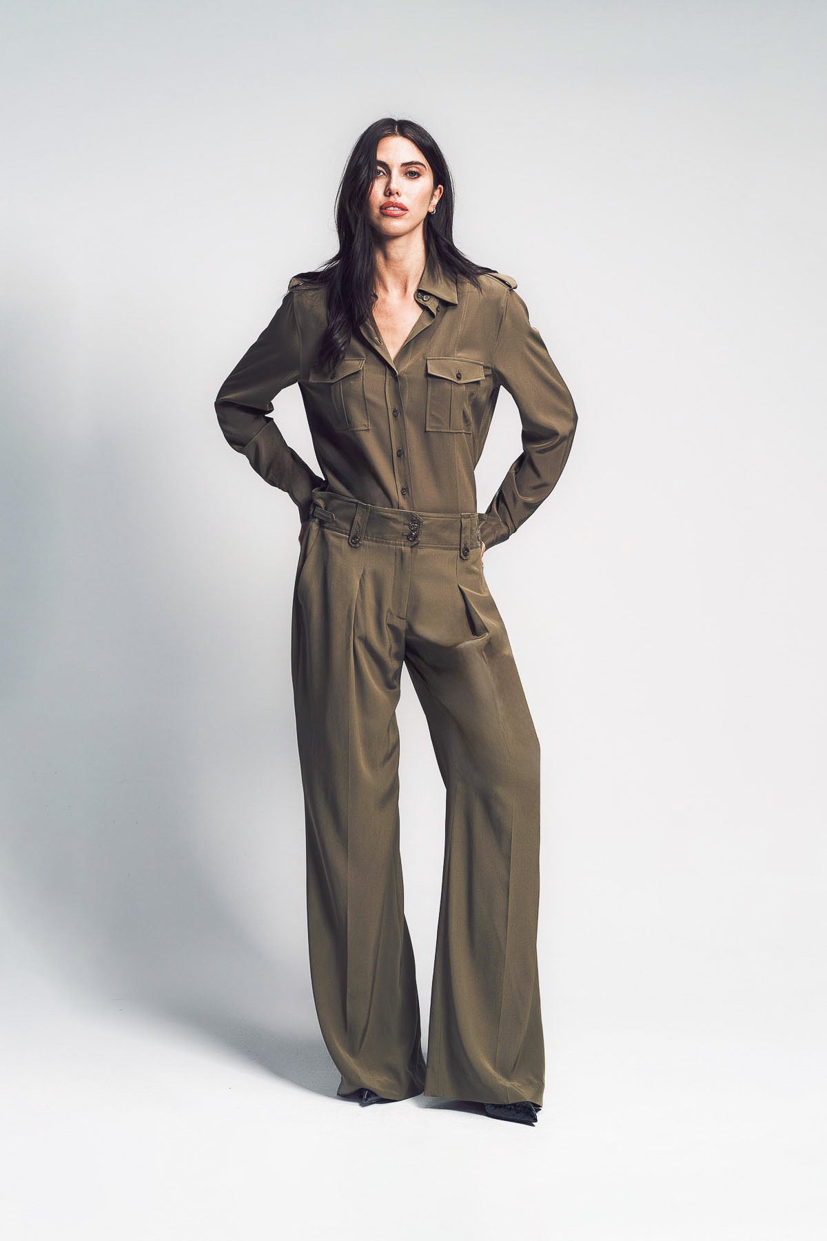 TOM FORD | MILITARY SHIRT WITH FRONT POCKETS