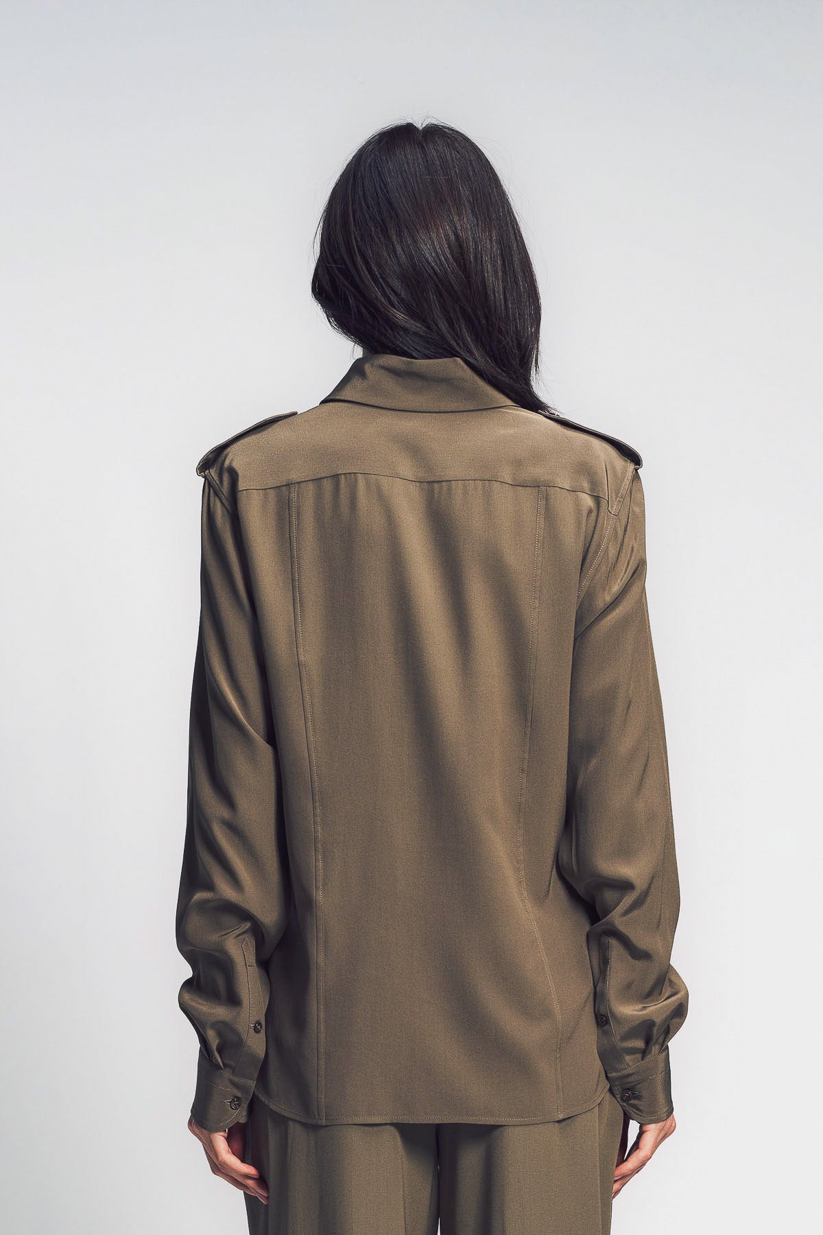 TOM FORD | MILITARY SHIRT WITH FRONT POCKETS