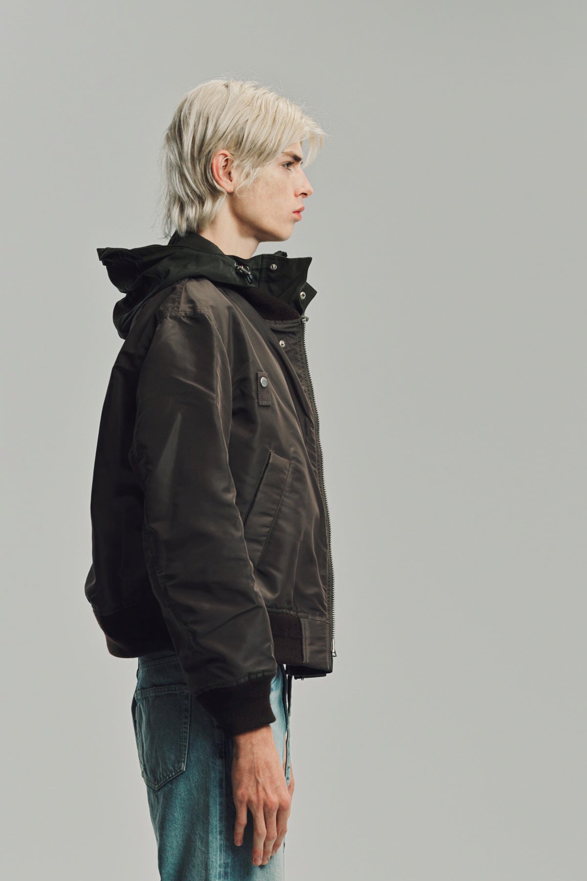 SACAI | NYLON TWILL X GROSGRAIN BLOUSON