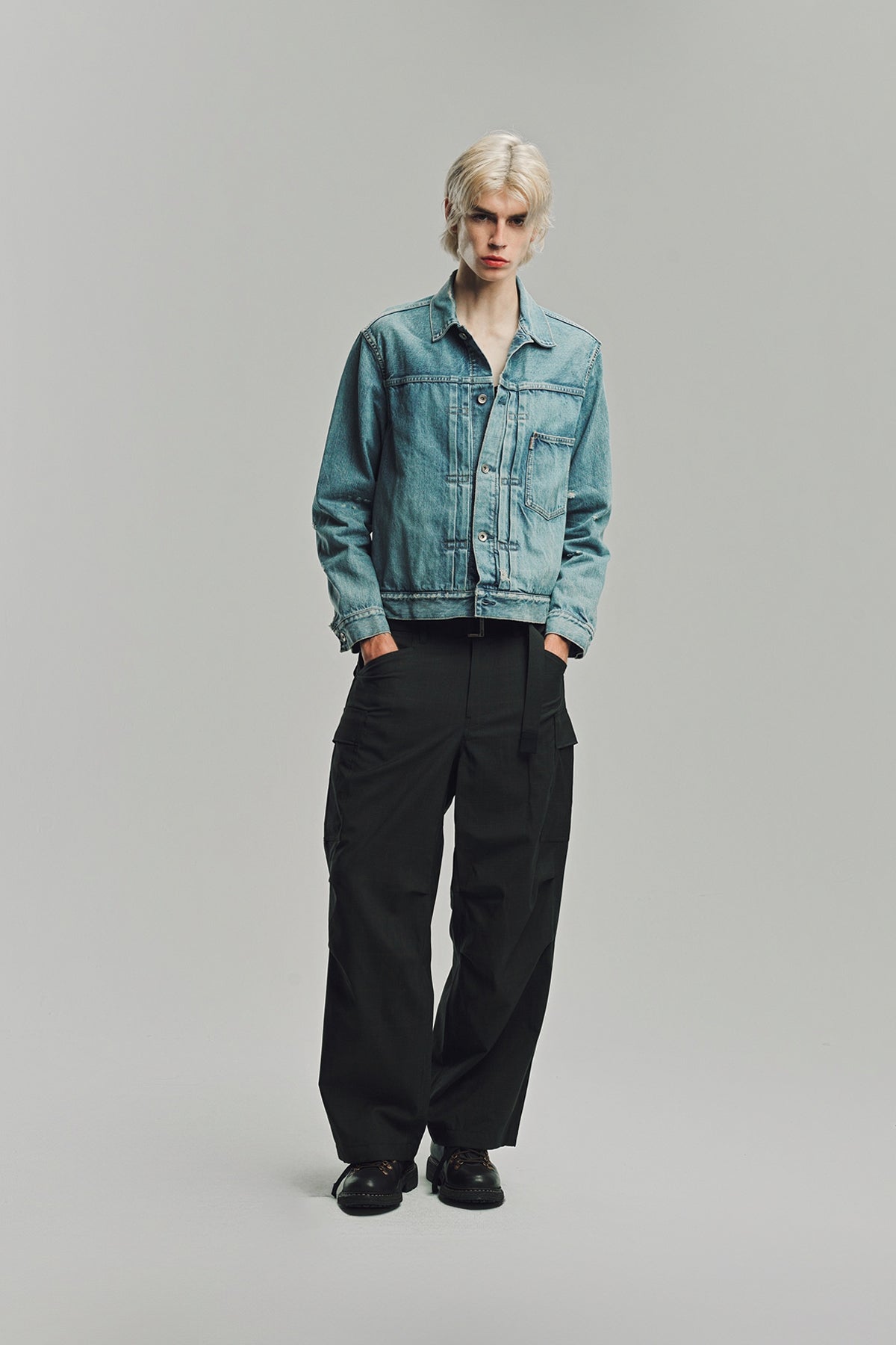 SACAI | GLEN CHECK PANTS