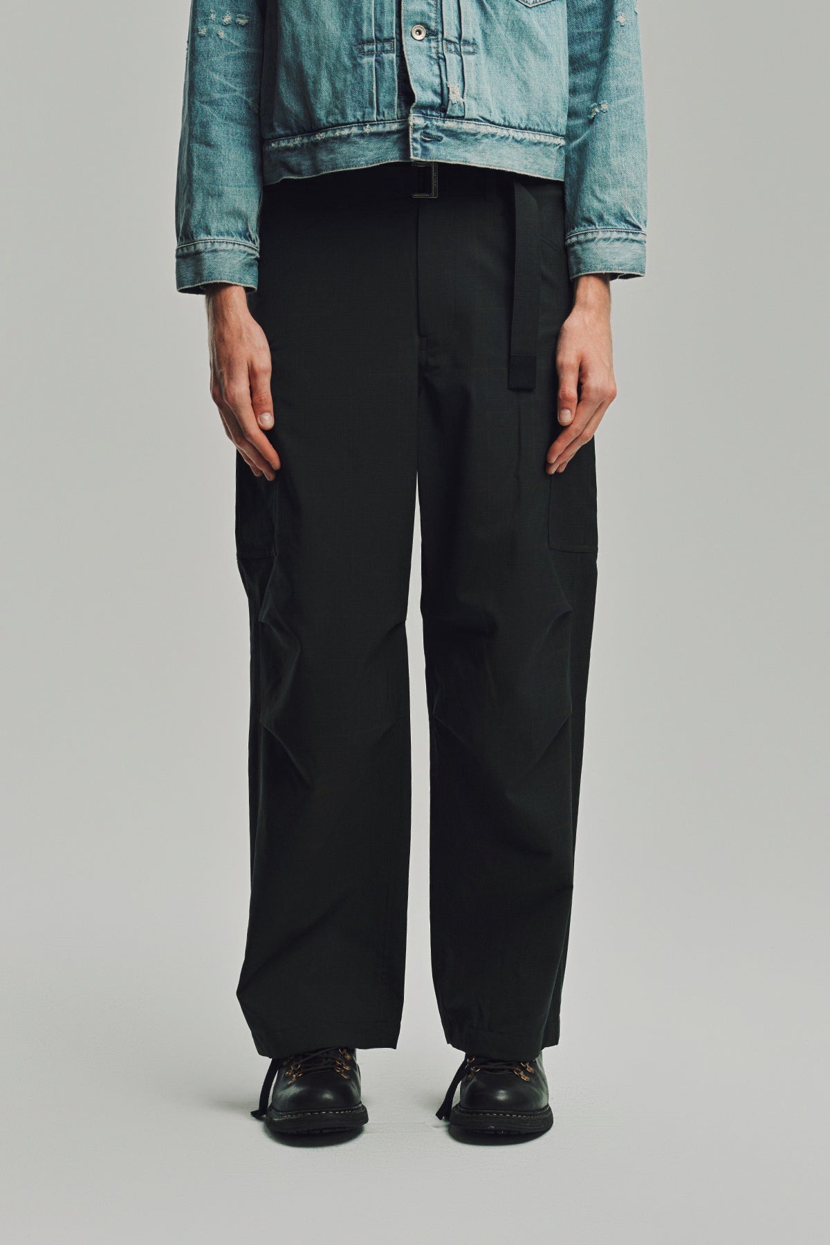 SACAI | GLEN CHECK PANTS