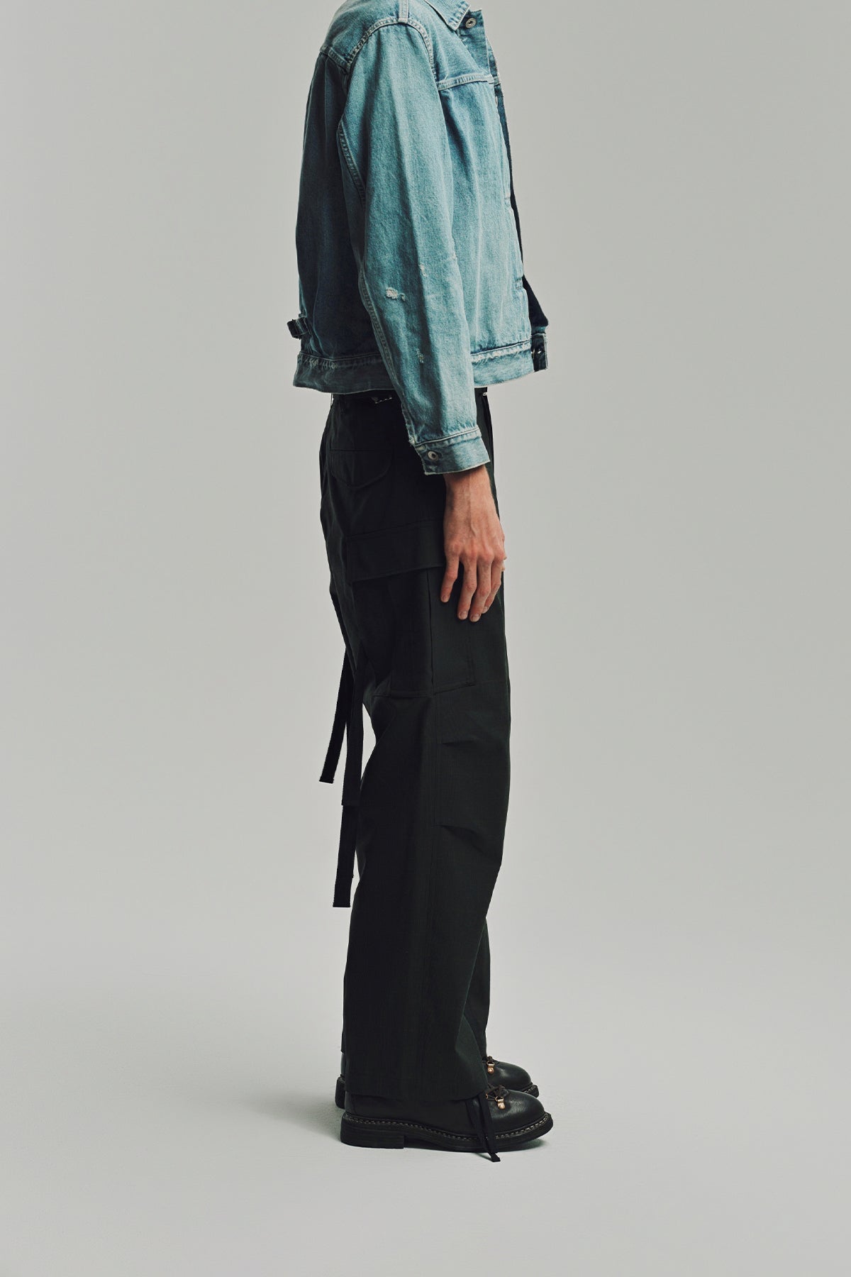 SACAI | GLEN CHECK PANTS